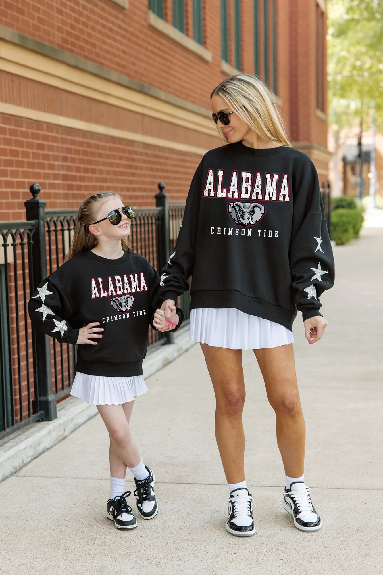 ALABAMA CRIMSON TIDE VELOCITY KIDS STAR SLEEVE CREWNECK PULLOVER - Image 4