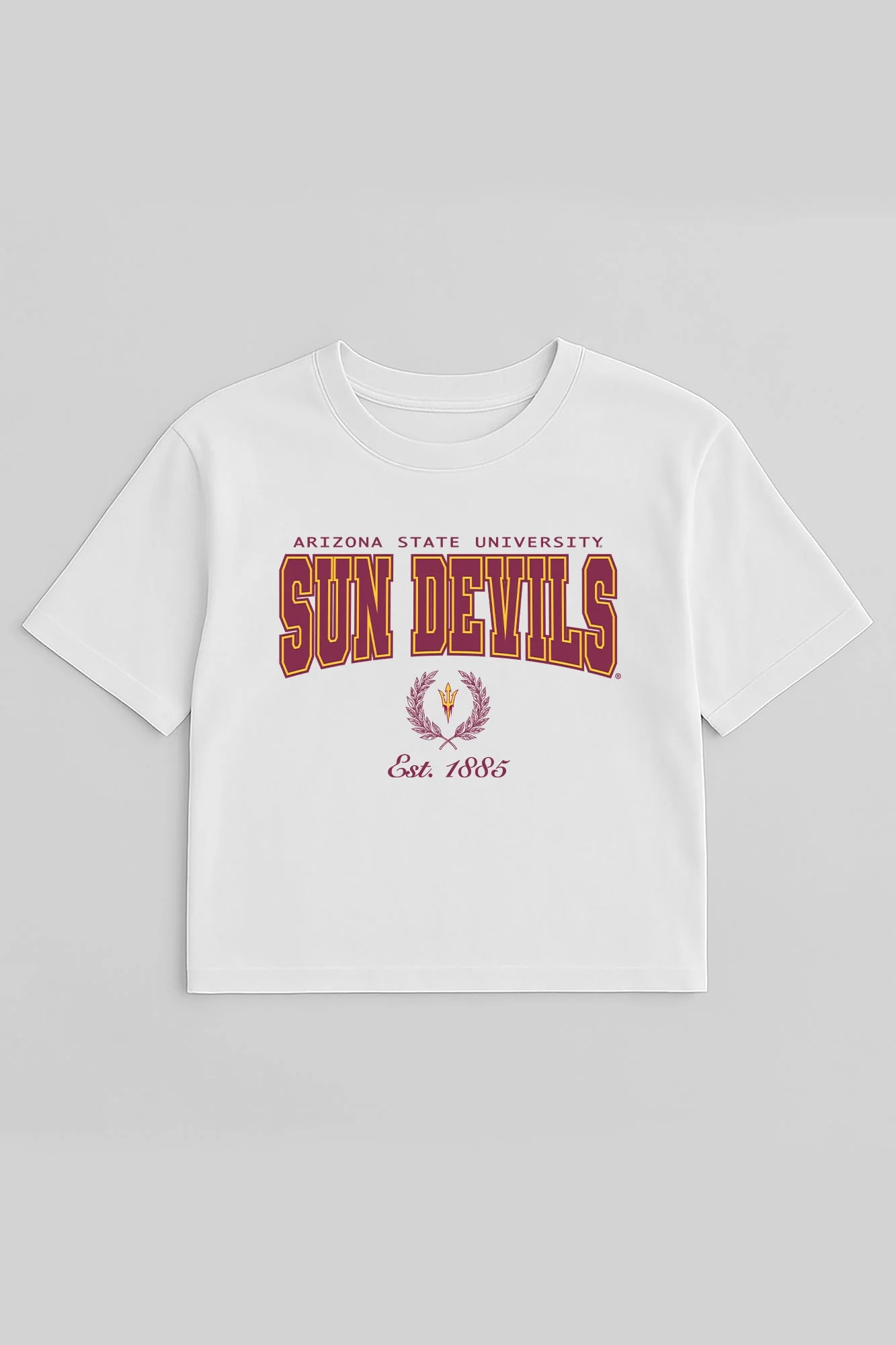 ARIZONA STATE SUN DEVILS EASY WIN BOXY FIT CROP TEE - Image 5