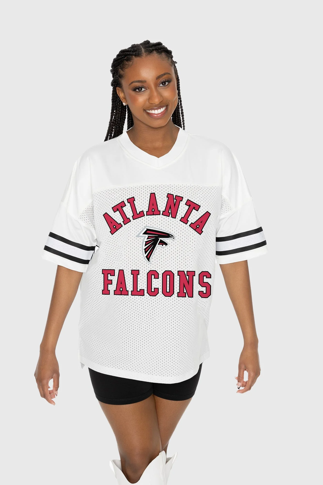 ATLANTA FALCONS NEXT DOWN ICONIC OVERSIZED FASHION JERSEY BY RANDI MAHOMES - Image 3