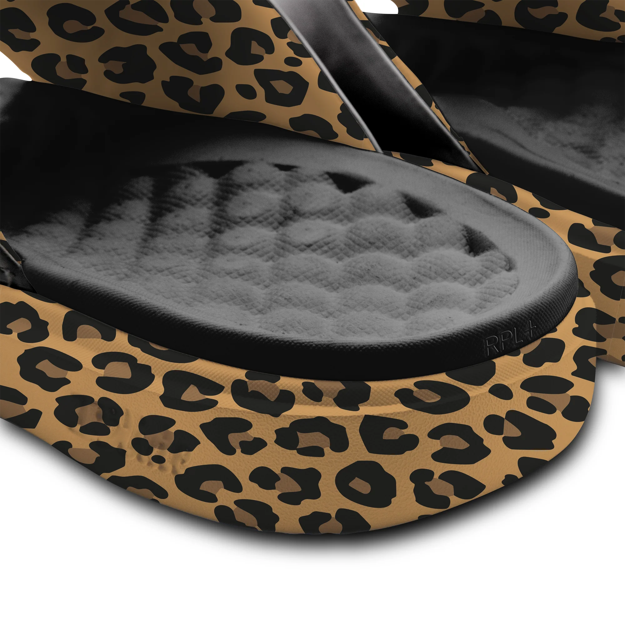 Auburn Tigers Cheetah Dip Motive Slide Sandles - Image 4