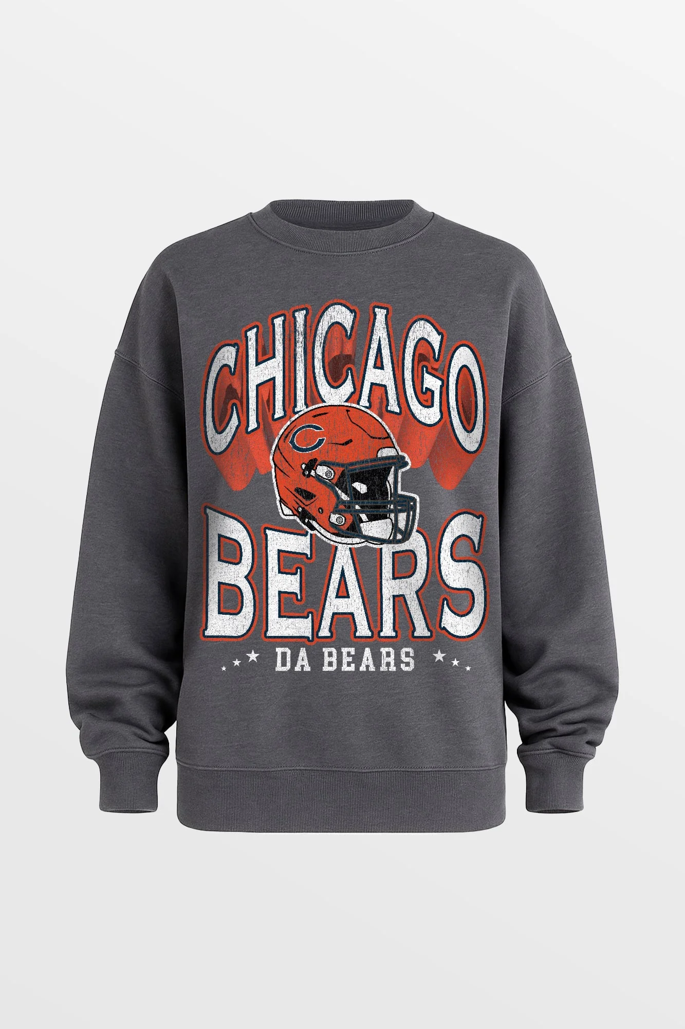 CHICAGO BEARS STAY COOL PREMIUM FLEECE CREWNECK PULLOVER BY RANDI MAHOMES