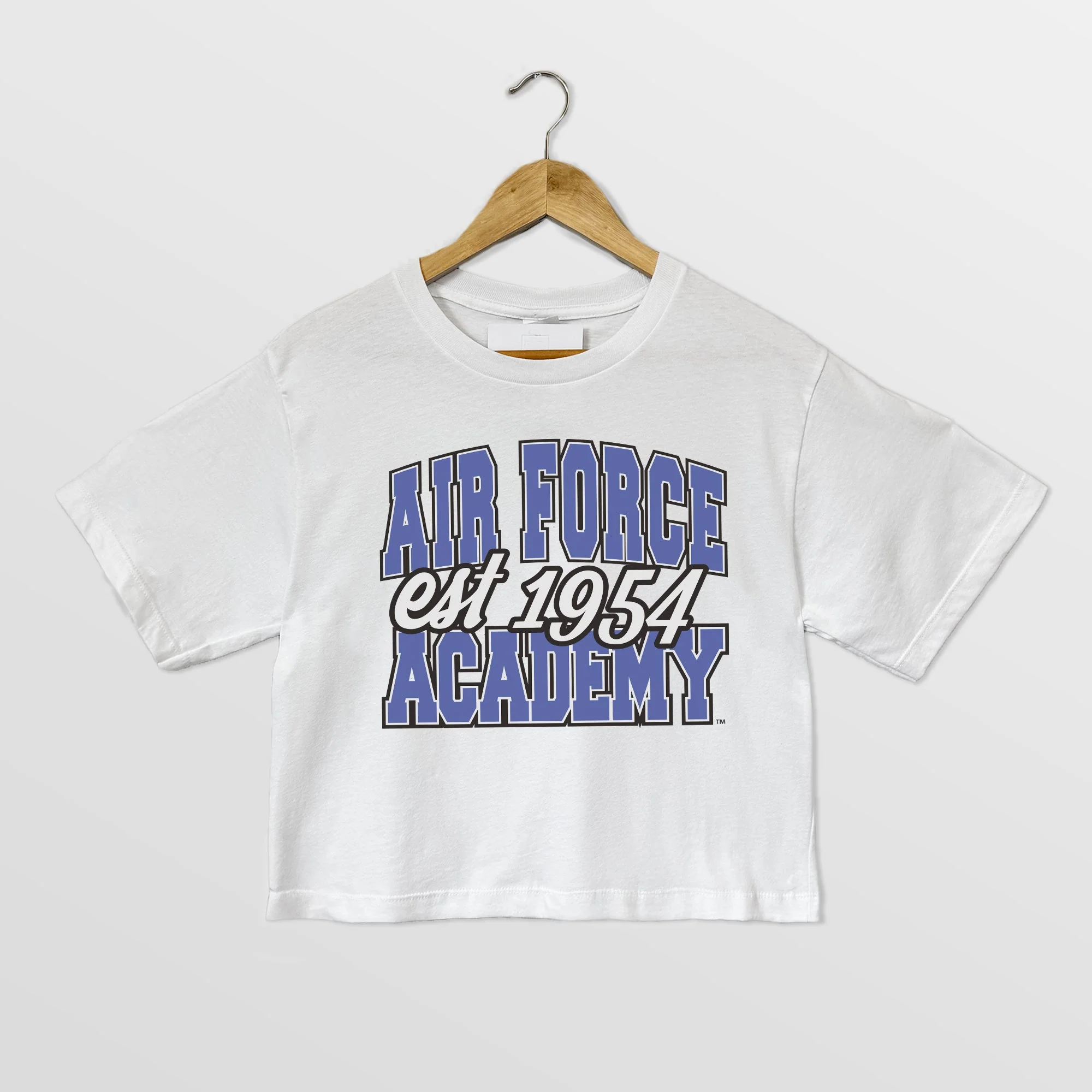 AIR FORCE FALCONS DEEP ROOTS BOXY FIT WOMEN'S CROPPED TEE