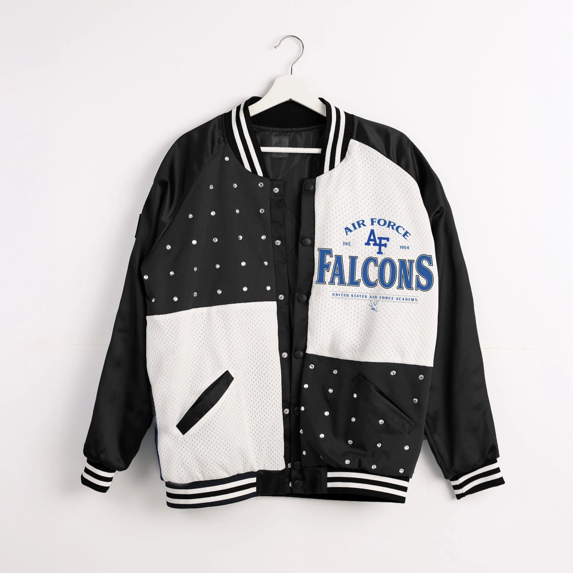 AIR FORCE FALCONS INNER DRIVE THROWBACK VARSITY BOMBER JACKET - Image 8