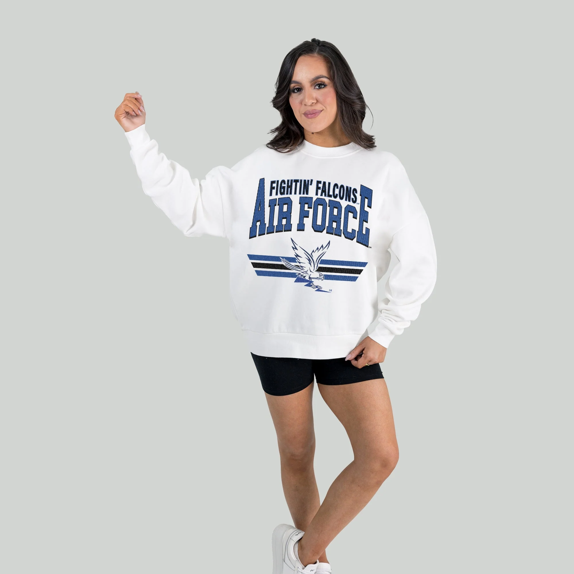 AIR FORCE FALCONS SWIFT STRIKE PREMIUM FLEECE DROP SHOULDER CREWNECK PULLOVER - Image 4
