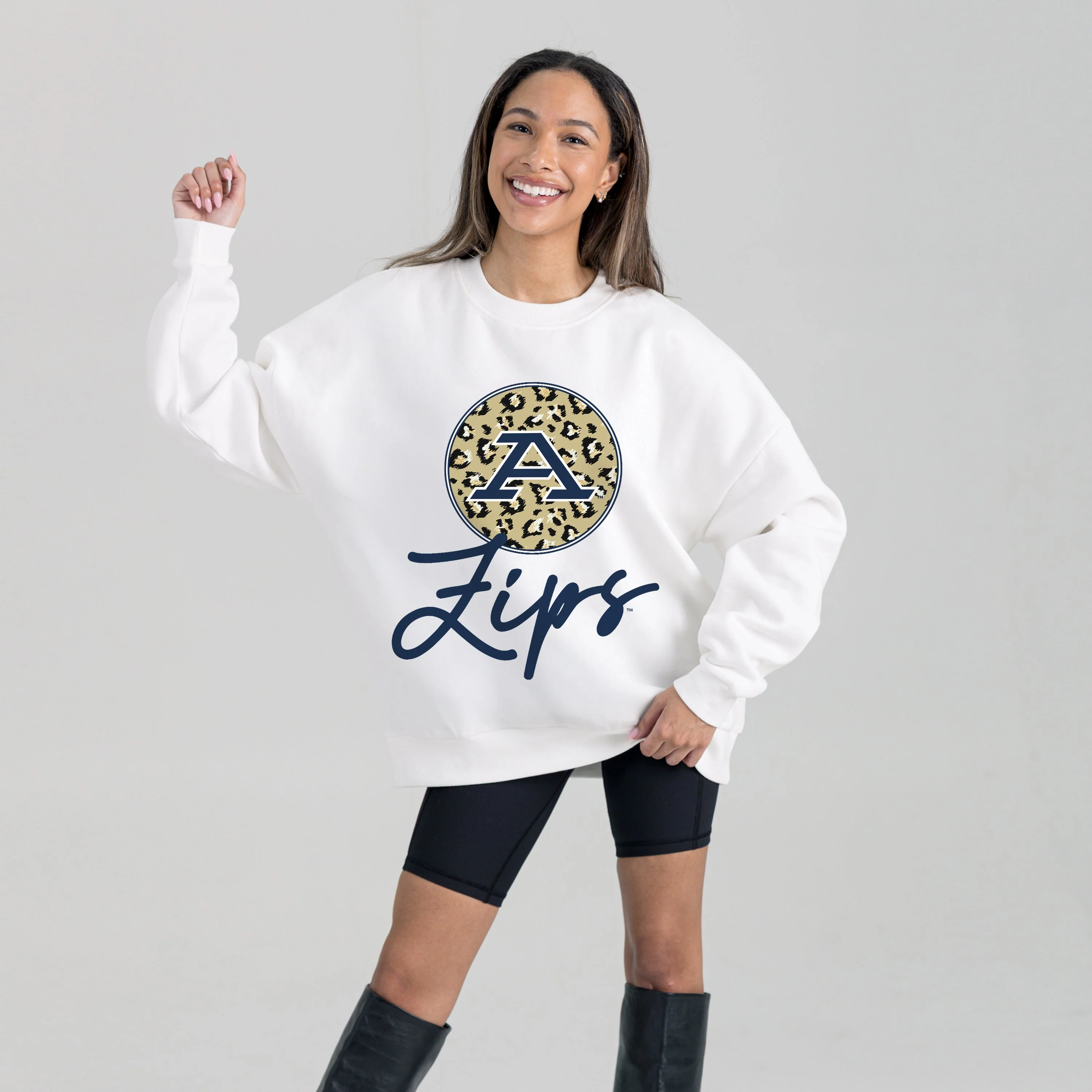 AKRON ZIPS WILD BREAKTHROUGH PREMIUM FLEECE CREWNECK PULLOVER - Image 5