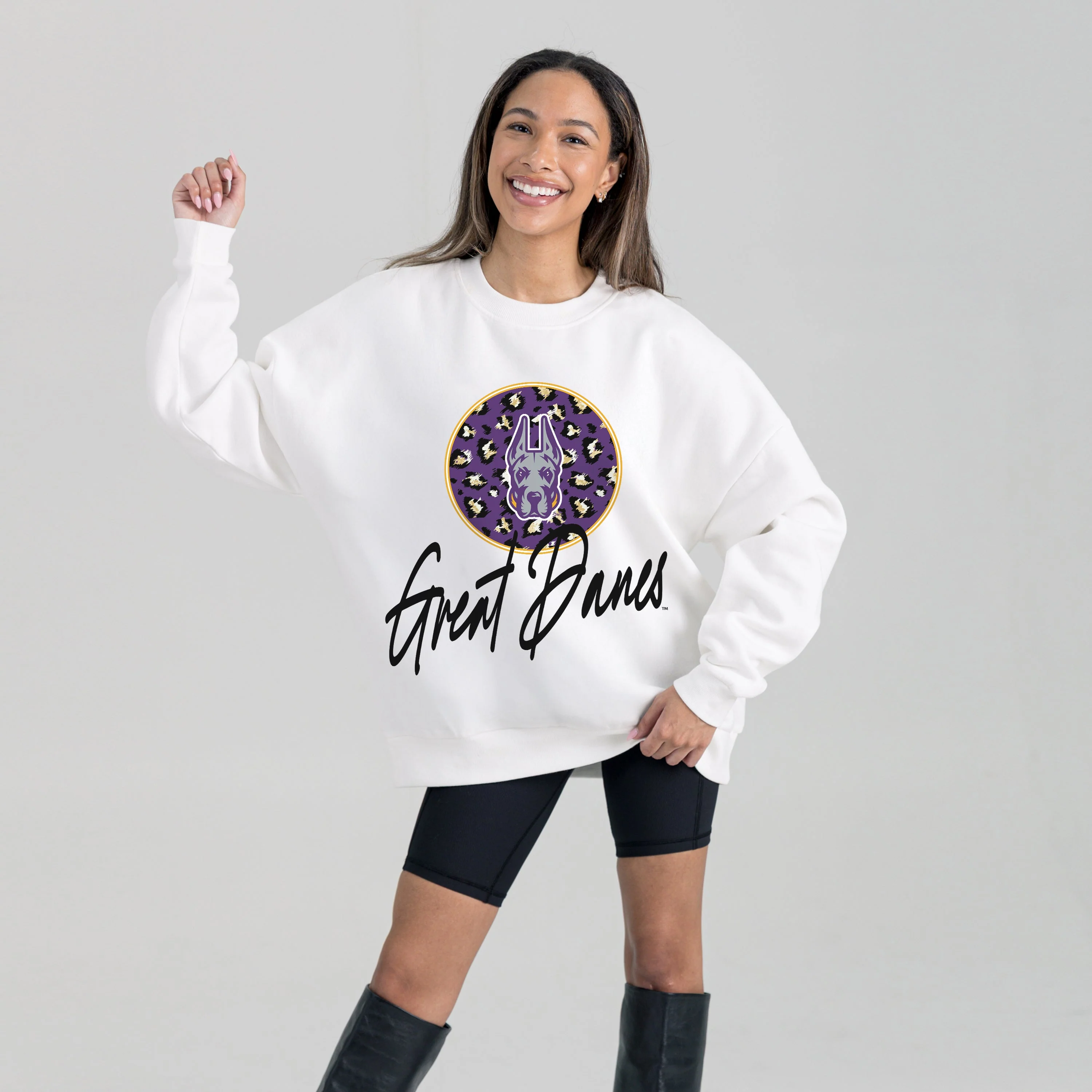 ALBANY GREAT DANES WILD BREAKTHROUGH PREMIUM FLEECE CREWNECK PULLOVER - Image 5