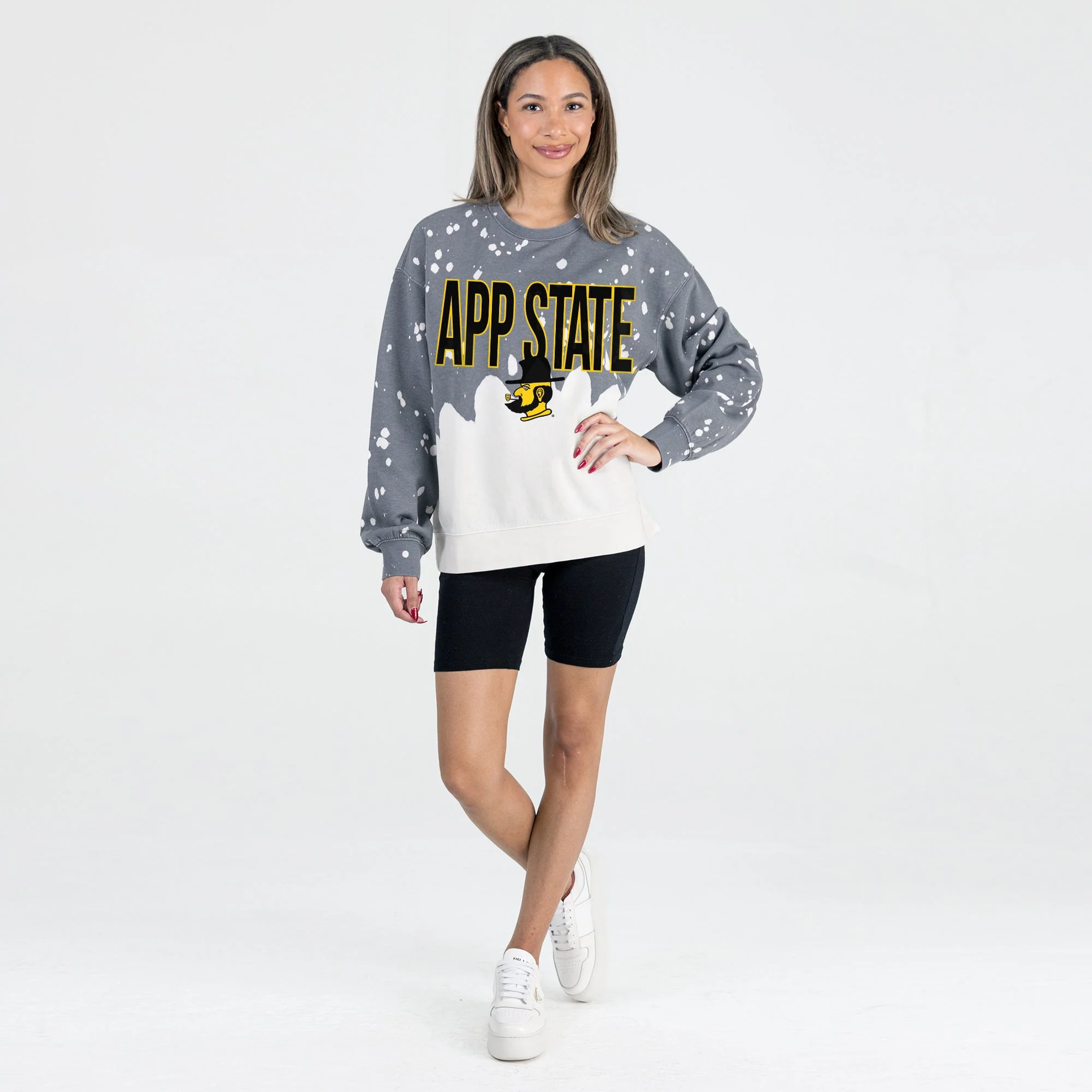 APPALACHIAN STATE MOUNTAINEERS CASUAL FAN LONG-SLEEVE FRENCH TERRY PULLOVER - Image 5