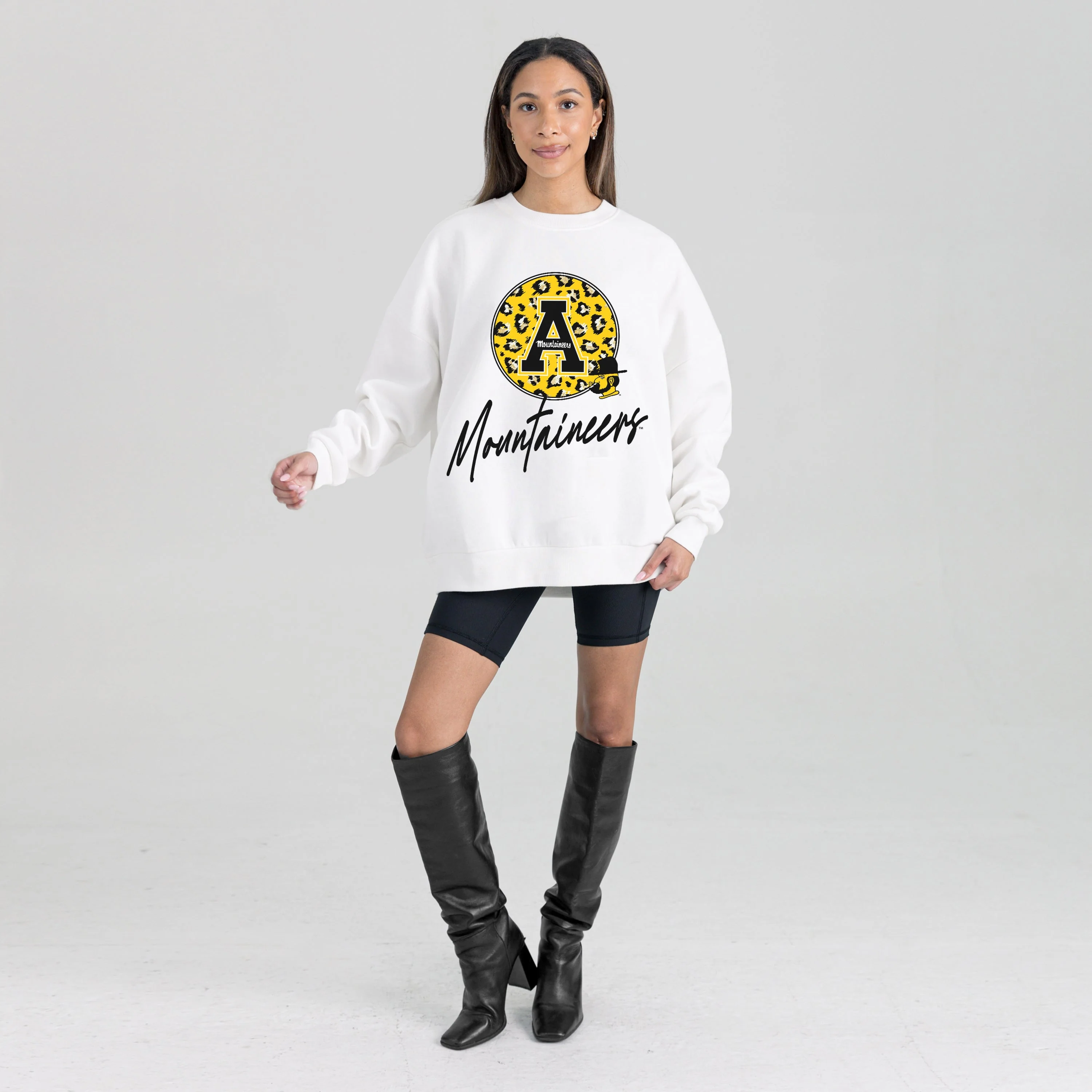 APPALACHIAN STATE MOUNTAINEERS WILD BREAKTHROUGH PREMIUM FLEECE CREWNECK PULLOVER - Image 6