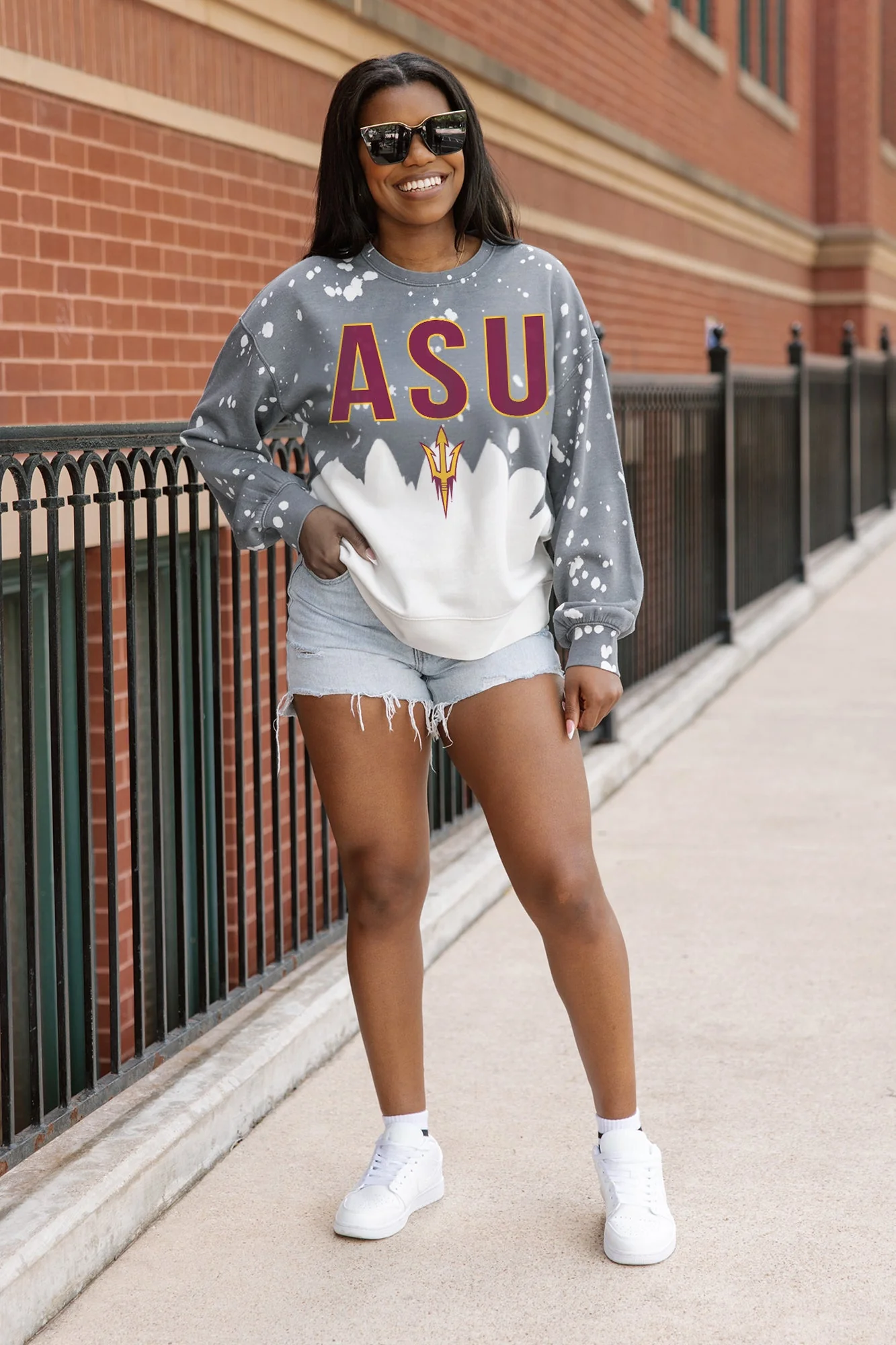 ARIZONA STATE SUN DEVILS CASUAL FAN LONG-SLEEVE FRENCH TERRY PULLOVER - Image 3