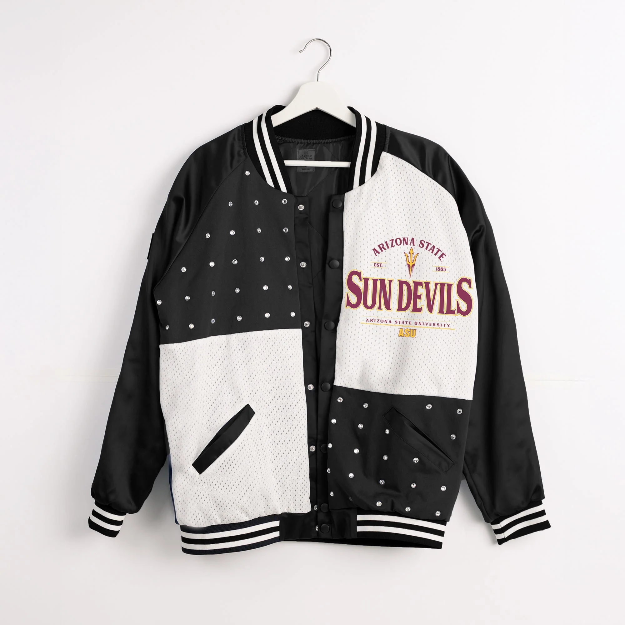 ARIZONA STATE SUN DEVILS INNER DRIVE THROWBACK VARSITY BOMBER JACKET - Image 8