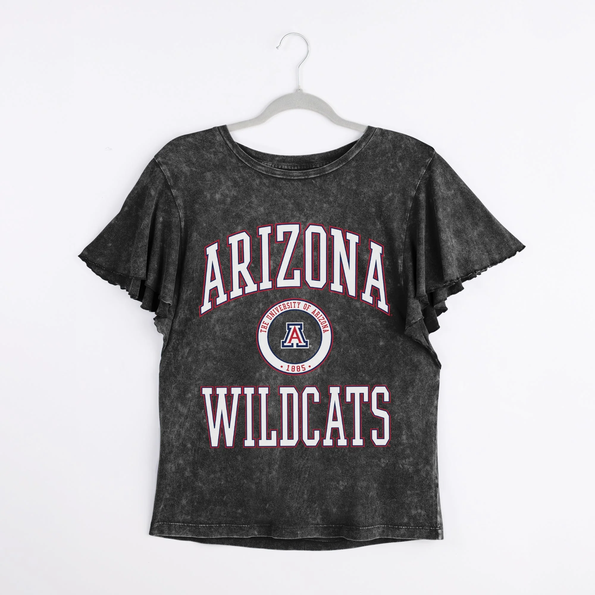ARIZONA WILDCATS VICTORY MODE FLUTTER SLEEVE TEE IN BLACK - Image 8