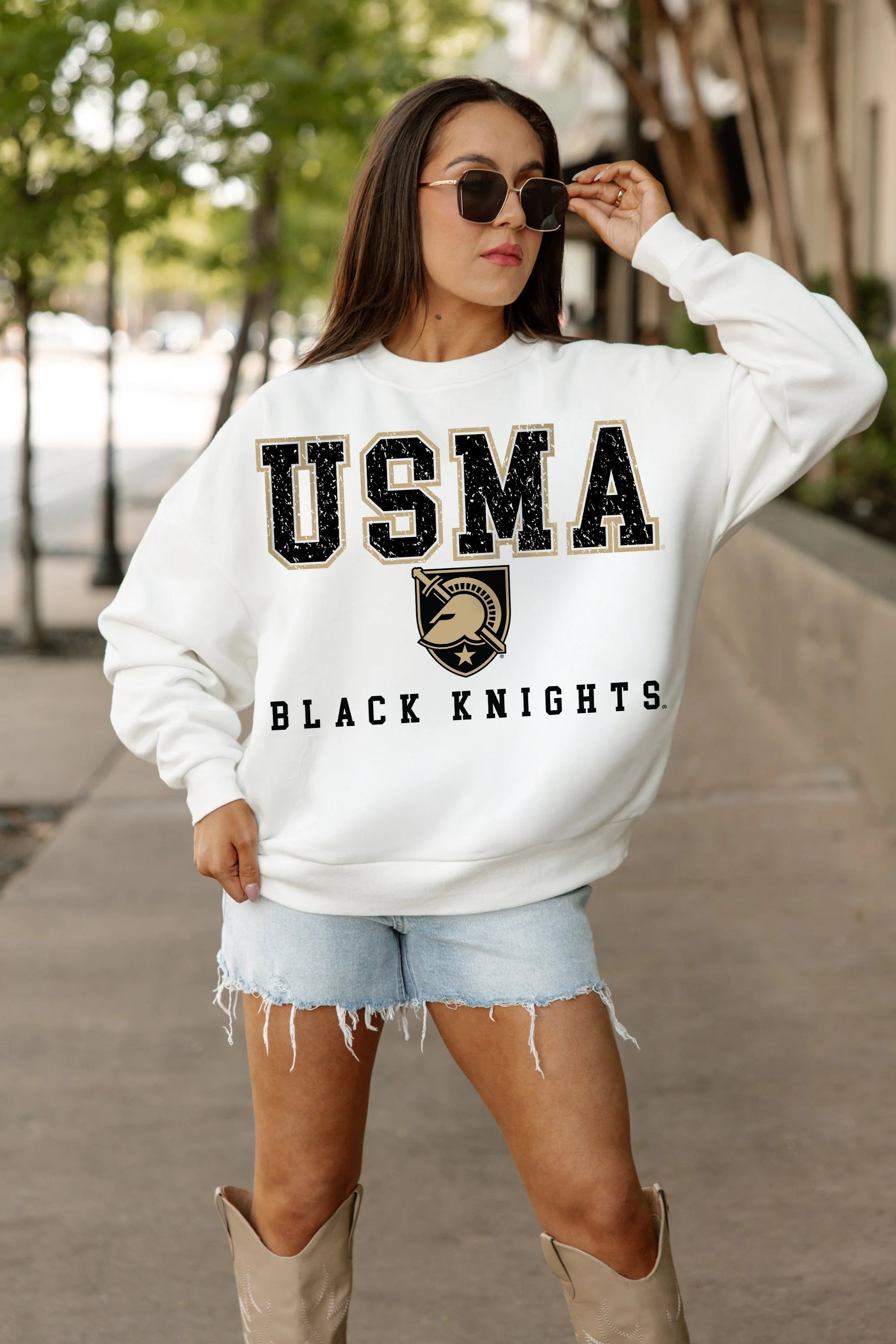 ARMY BLACK KNIGHTS FREESTYLE PREMIUM FLEECE CREWNECK PULLOVER - Image 2