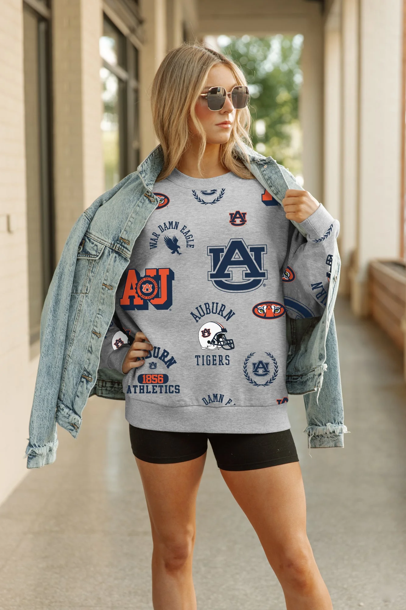 AUBURN TIGERS ALWAYS ON REPEAT PREMIUM FLEECE CREW SWEATSHIRT - Image 4