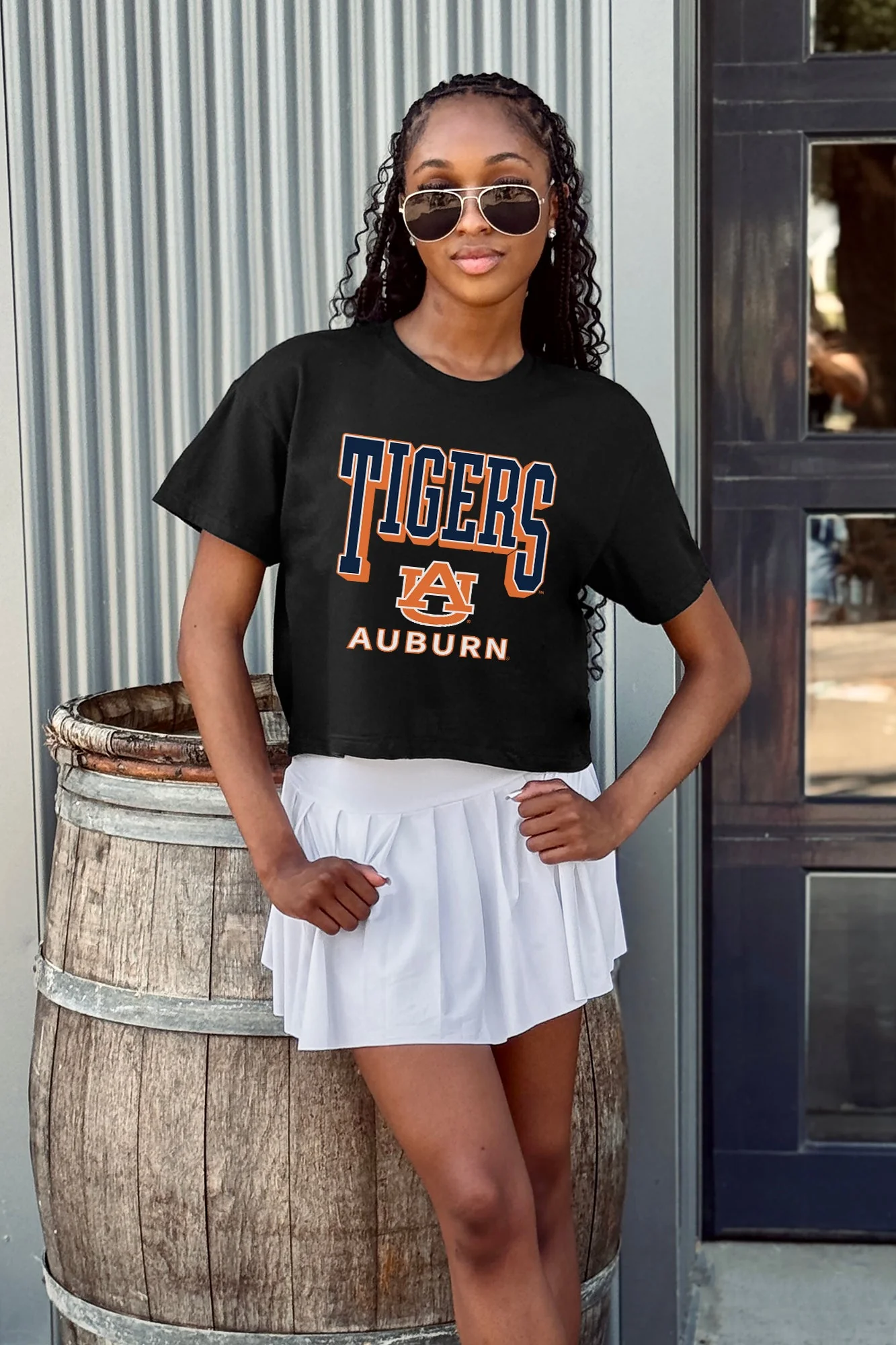 AUBURN TIGERS PURE VICTORY CLASSIC CROP TEE - Image 2