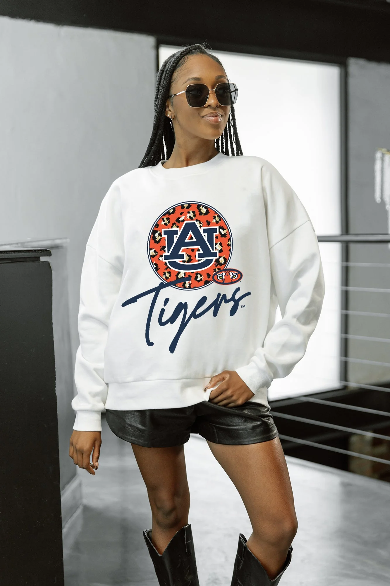 AUBURN TIGERS WILD BREAKTHROUGH PREMIUM FLEECE CREWNECK PULLOVER - Image 3