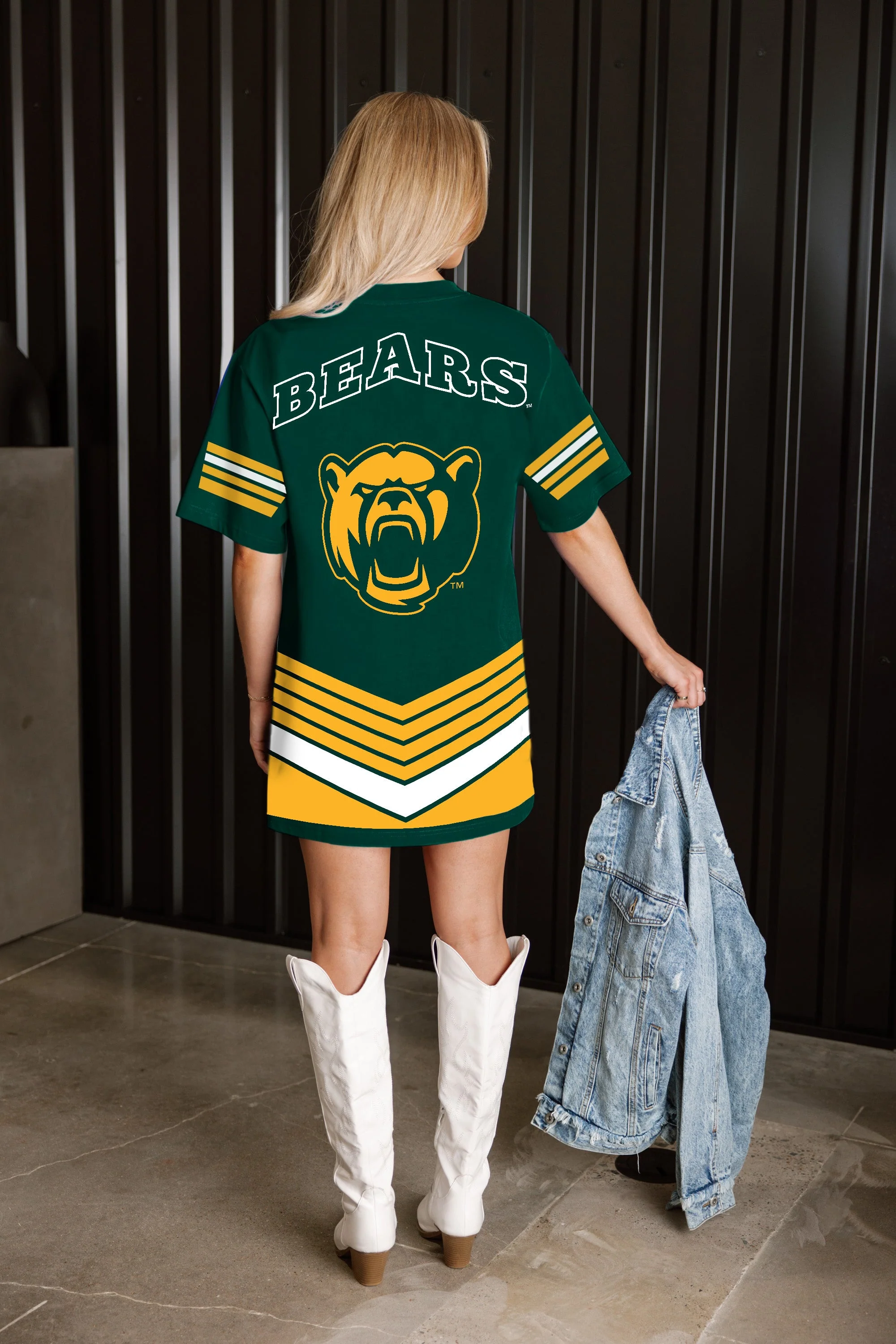 BAYLOR BEARS PERFECT SCORE RETRO T-SHIRT DRESS - Image 3