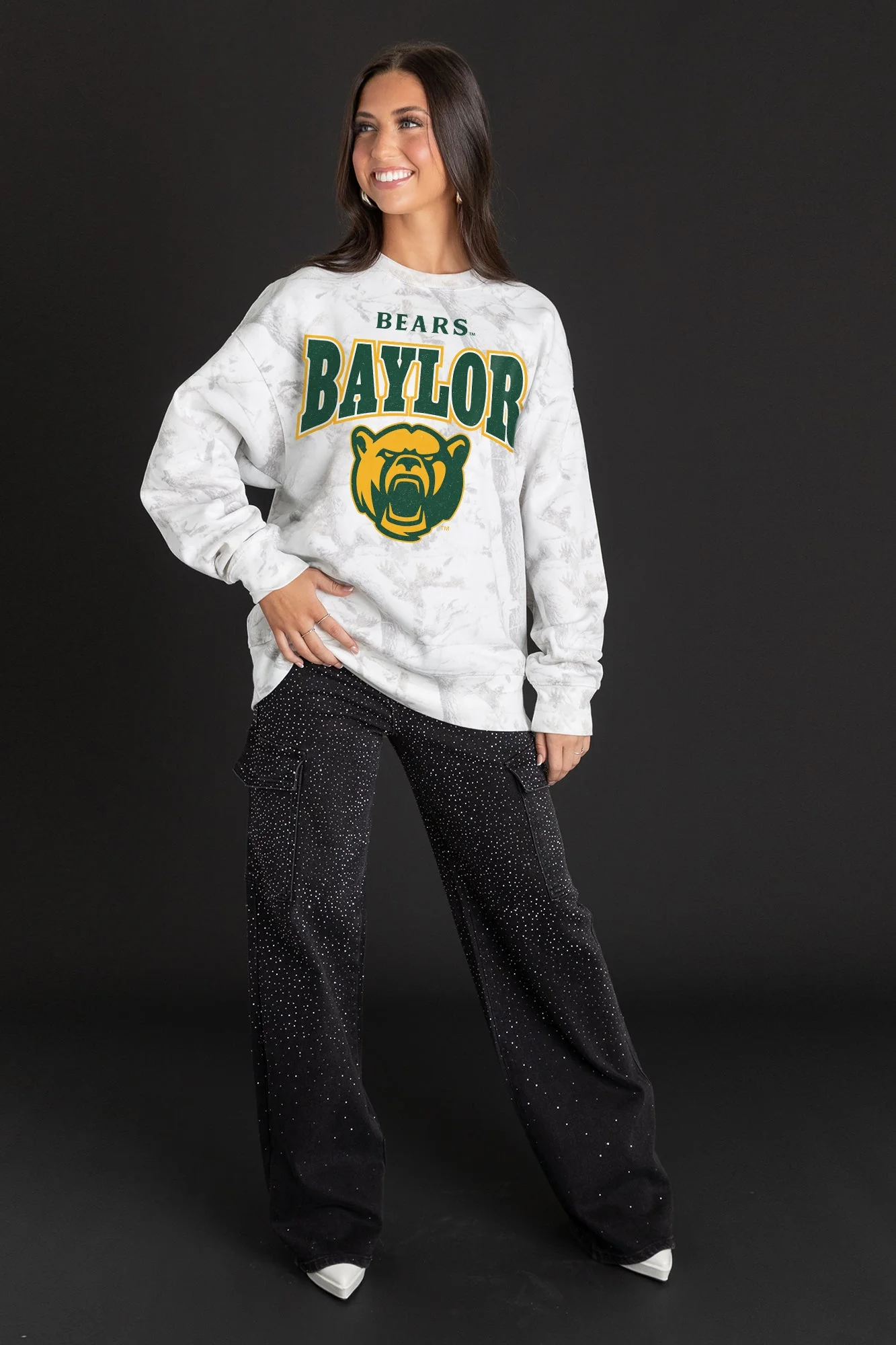 BAYLOR BEARS RALLY READY PREMIUM DROP SHOULDER CAMO PULLOVER - Image 4