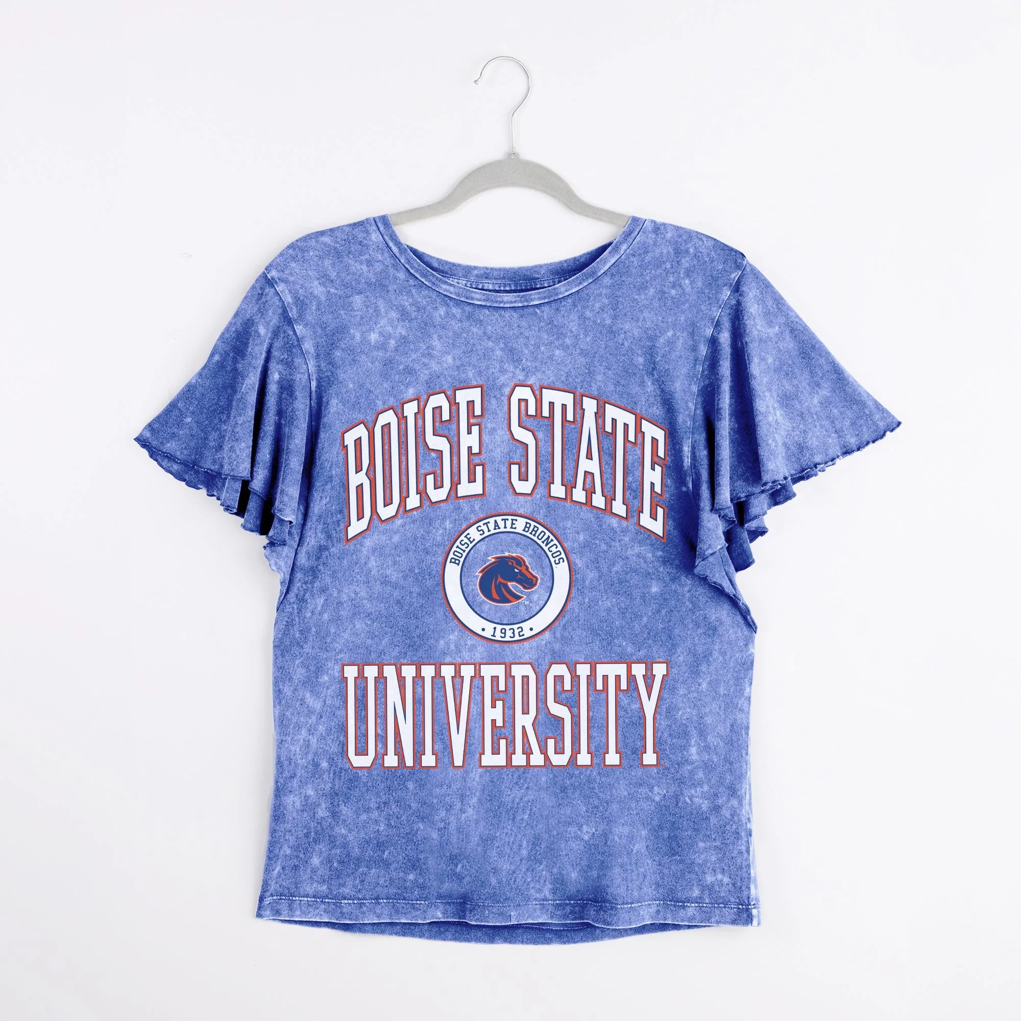 BOISE STATE BRONCOS VICTORY MODE FLUTTER SLEEVE TEE IN ROYAL - Image 6