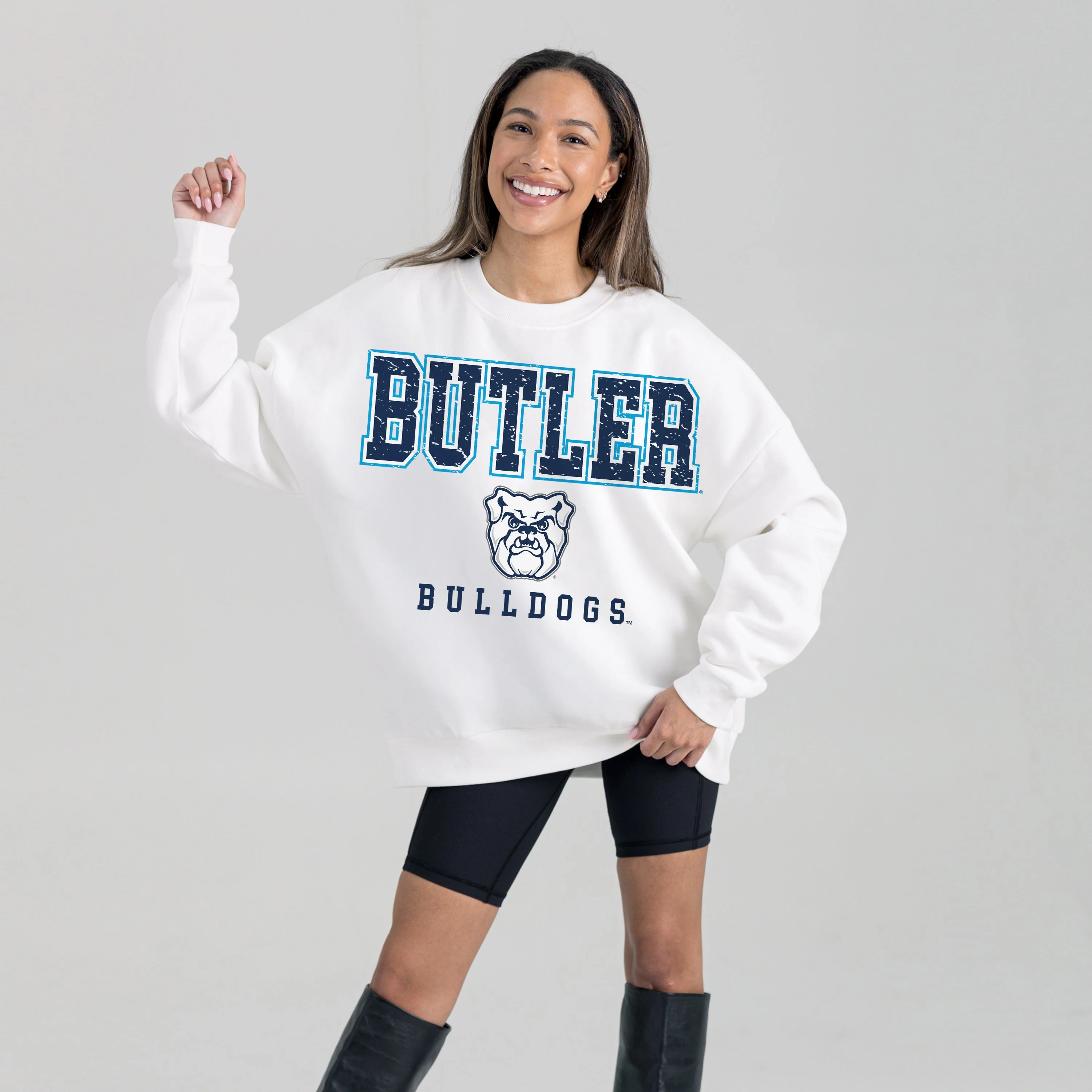 BUTLER BULLDOGS FREESTYLE PREMIUM FLEECE CREWNECK PULLOVER - Image 4