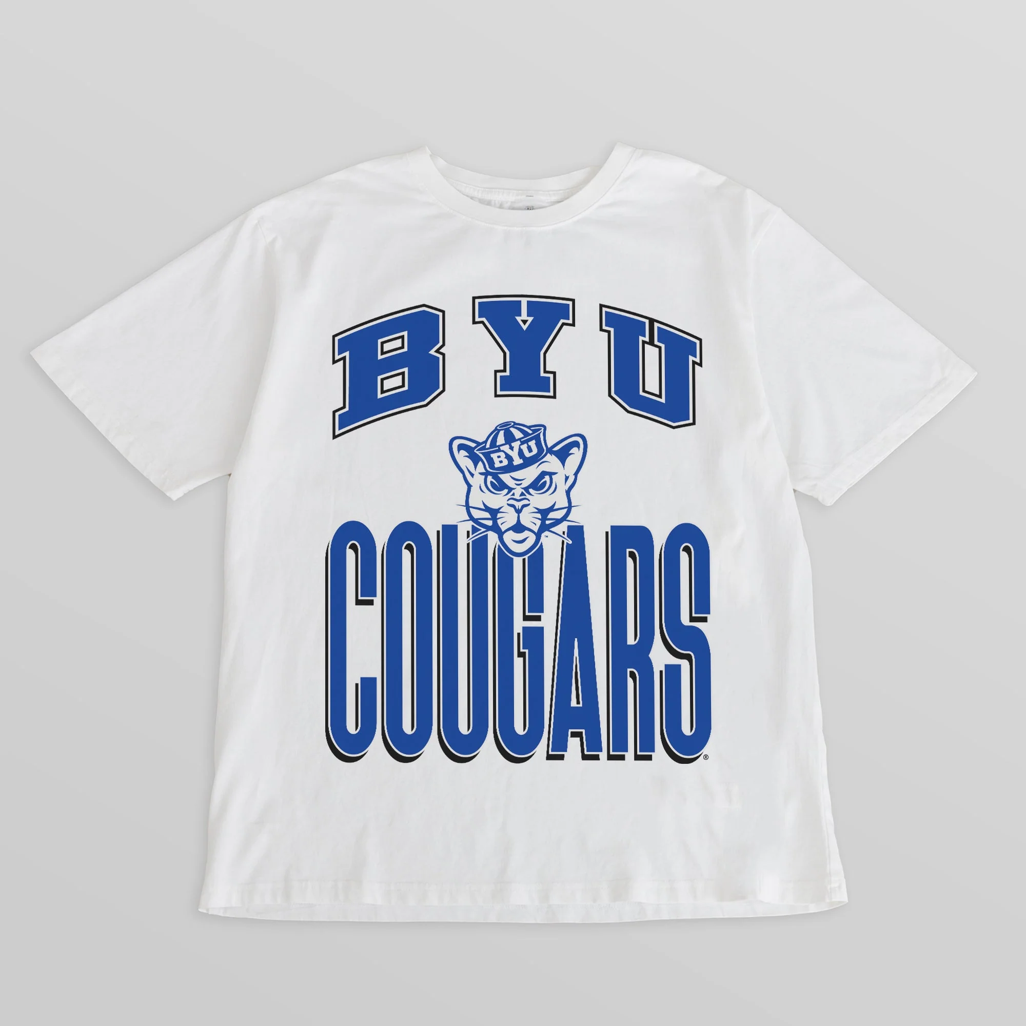 BYU COUGARS FIERCE FOCUS WASHED RELAXED FIT TEE
