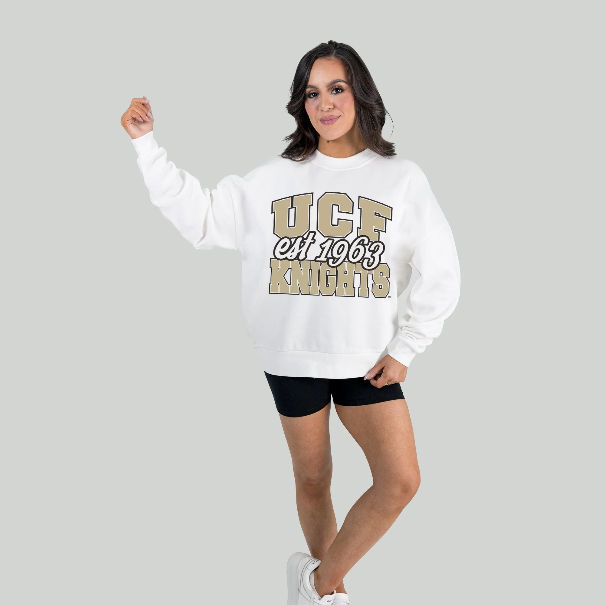 CENTRAL FLORIDA KNIGHTS FADED FORMATION PREMIUM FLEECE DROP SHOULDER CREWNECK PULLOVER - Image 4
