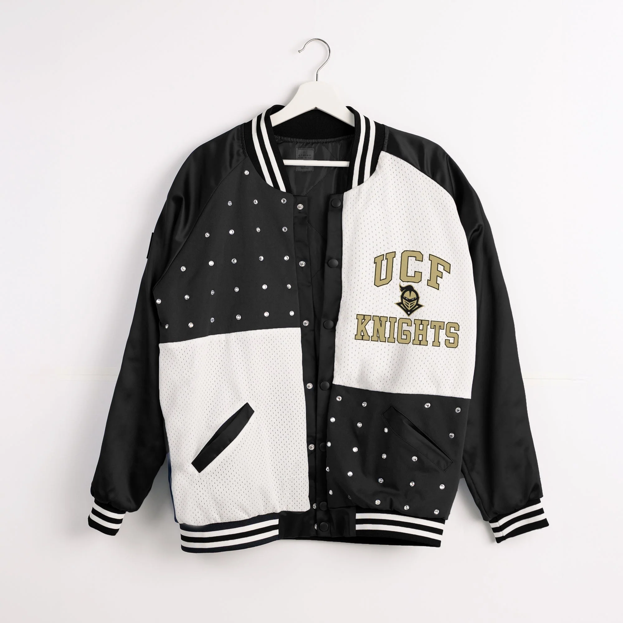 CENTRAL FLORIDA KNIGHTS REFINED RIVALRY THROWBACK VARSITY BOMBER JACKET - Image 8
