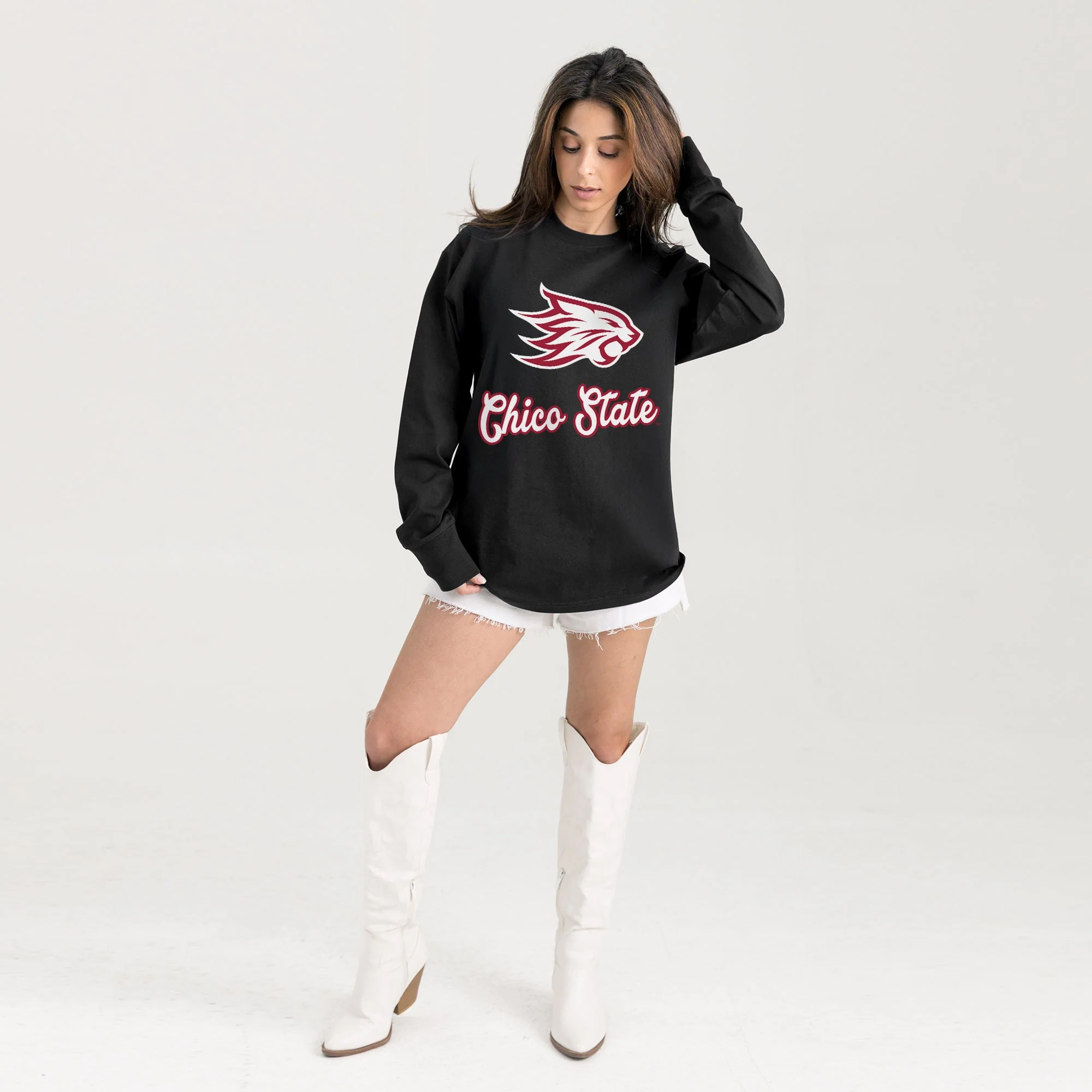 CHICO STATE WILDCATS HONOR ROLL ESSENTIAL RELAXED FIT LONG SLEEVE TEE - Image 6
