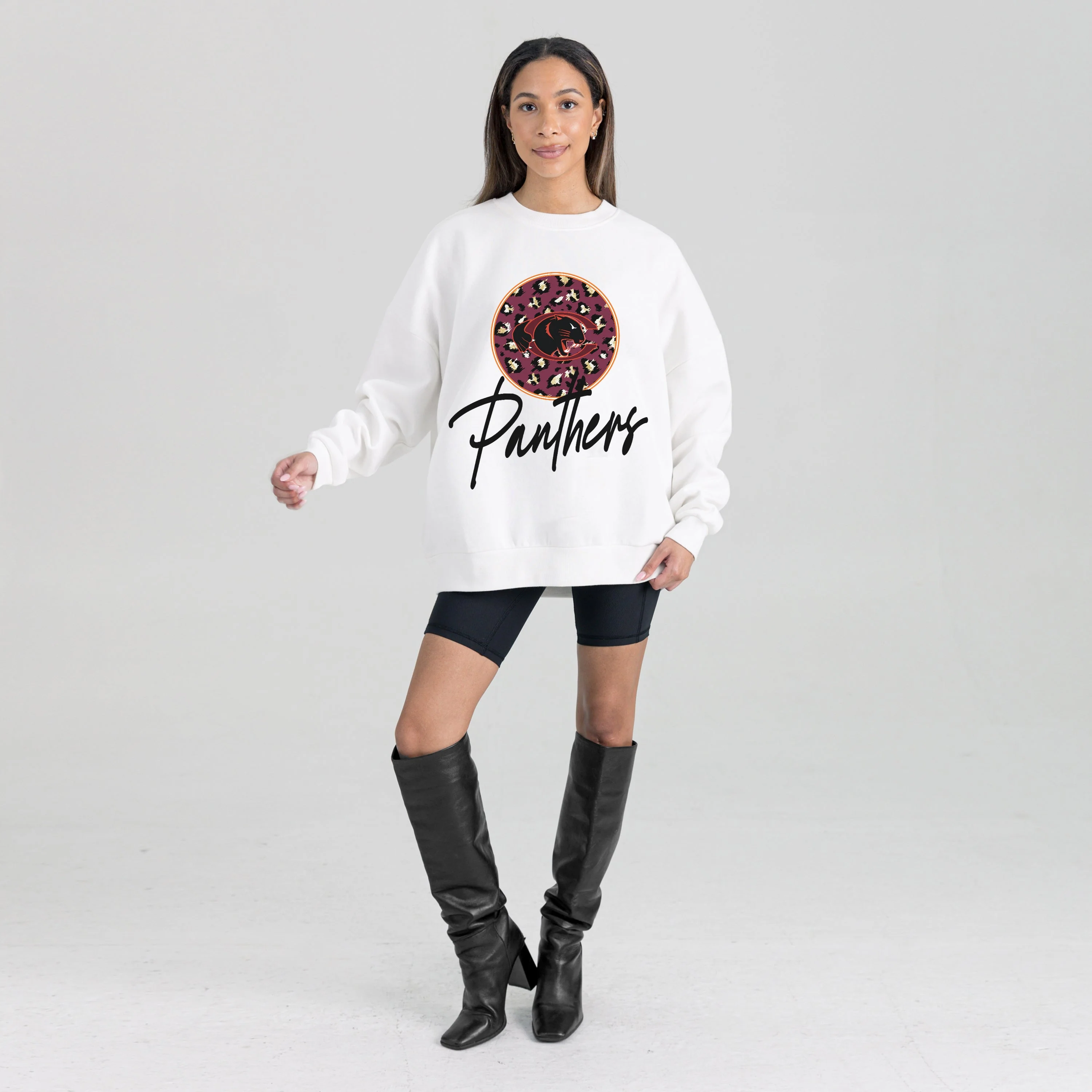 CLAFLIN PANTHERS WILD BREAKTHROUGH PREMIUM FLEECE CREWNECK PULLOVER - Image 6