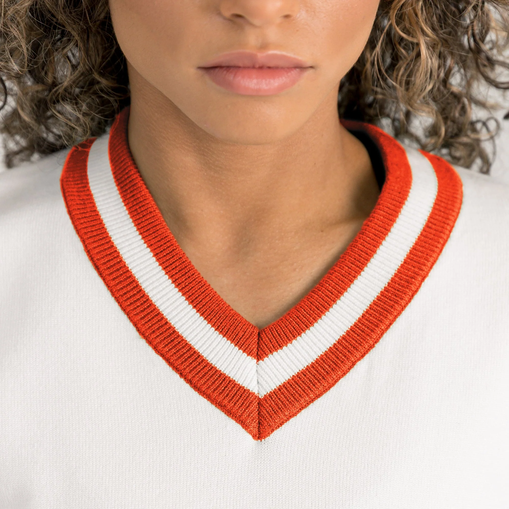 CLEMSON TIGERS INFINITE CHARM VARSITY V-NECK SWEATER - Image 7