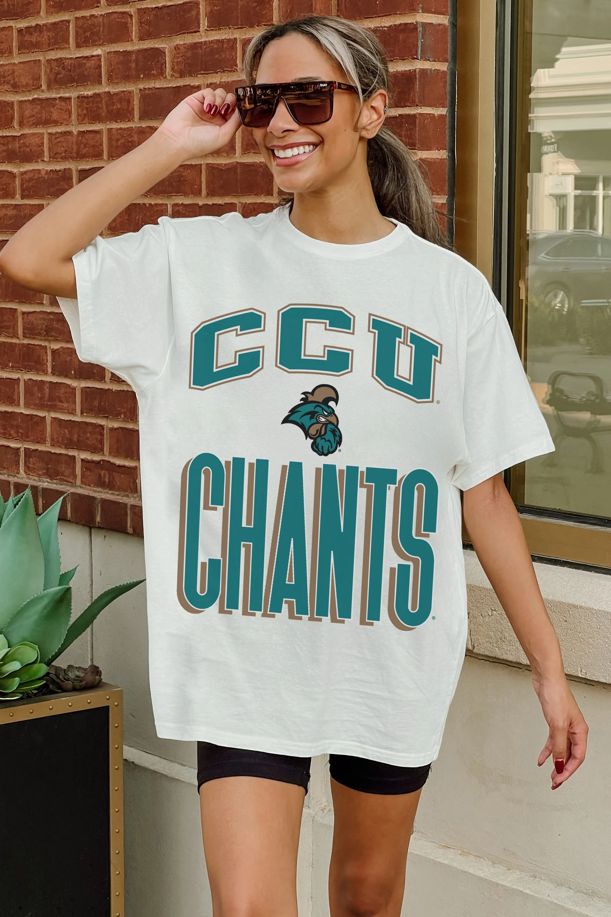 COASTAL CAROLINA CHANTICLEERS FIERCE FOCUS WASHED RELAXED FIT TEE - Image 2