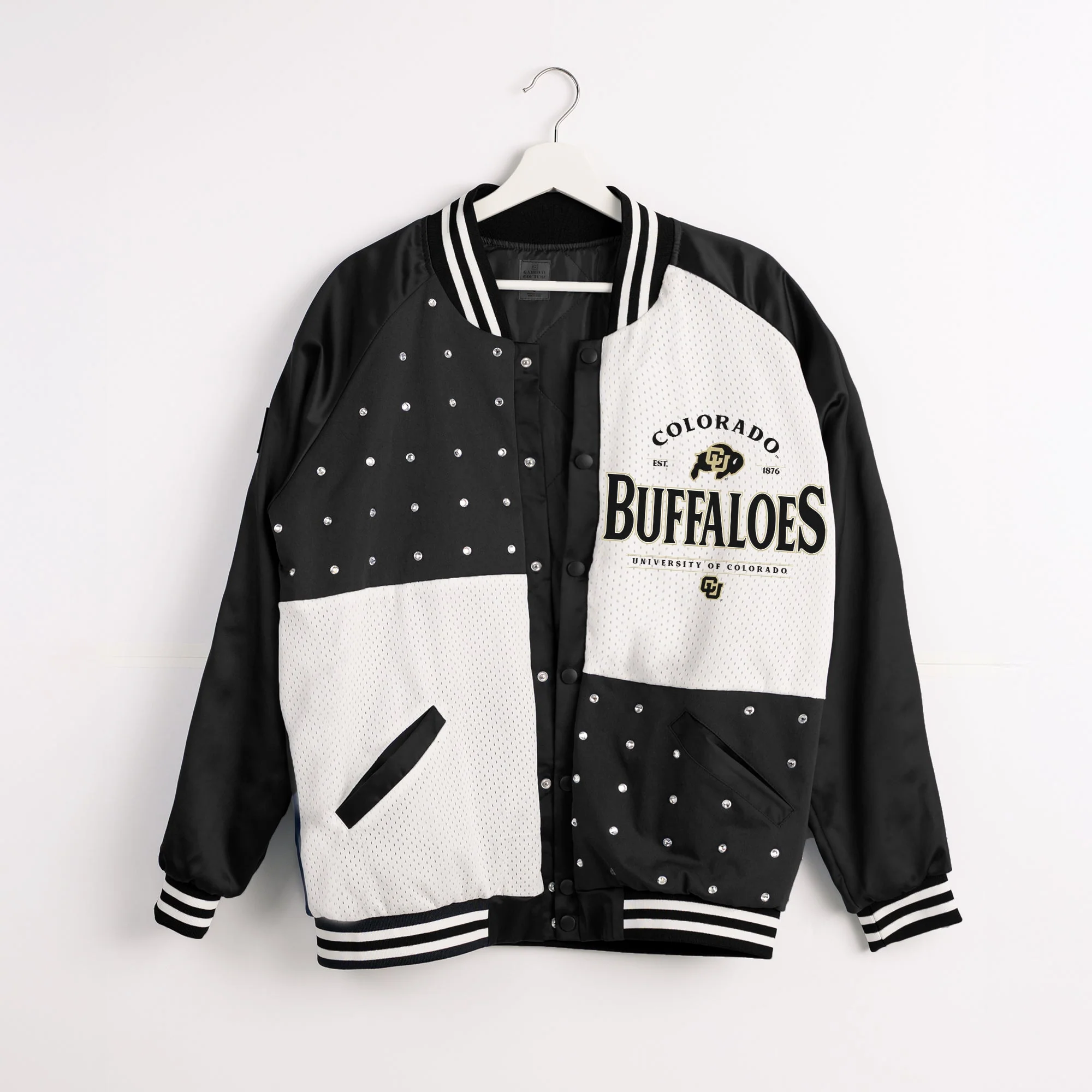 COLORADO BUFFALOES INNER DRIVE THROWBACK VARSITY BOMBER JACKET - Image 8