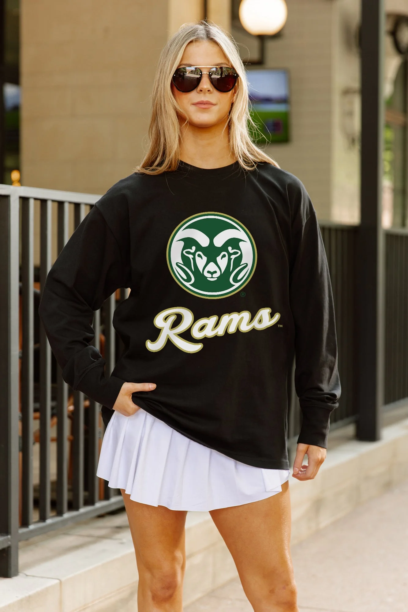 COLORADO STATE RAMS HONOR ROLL ESSENTIAL RELAXED FIT LONG SLEEVE TEE - Image 2