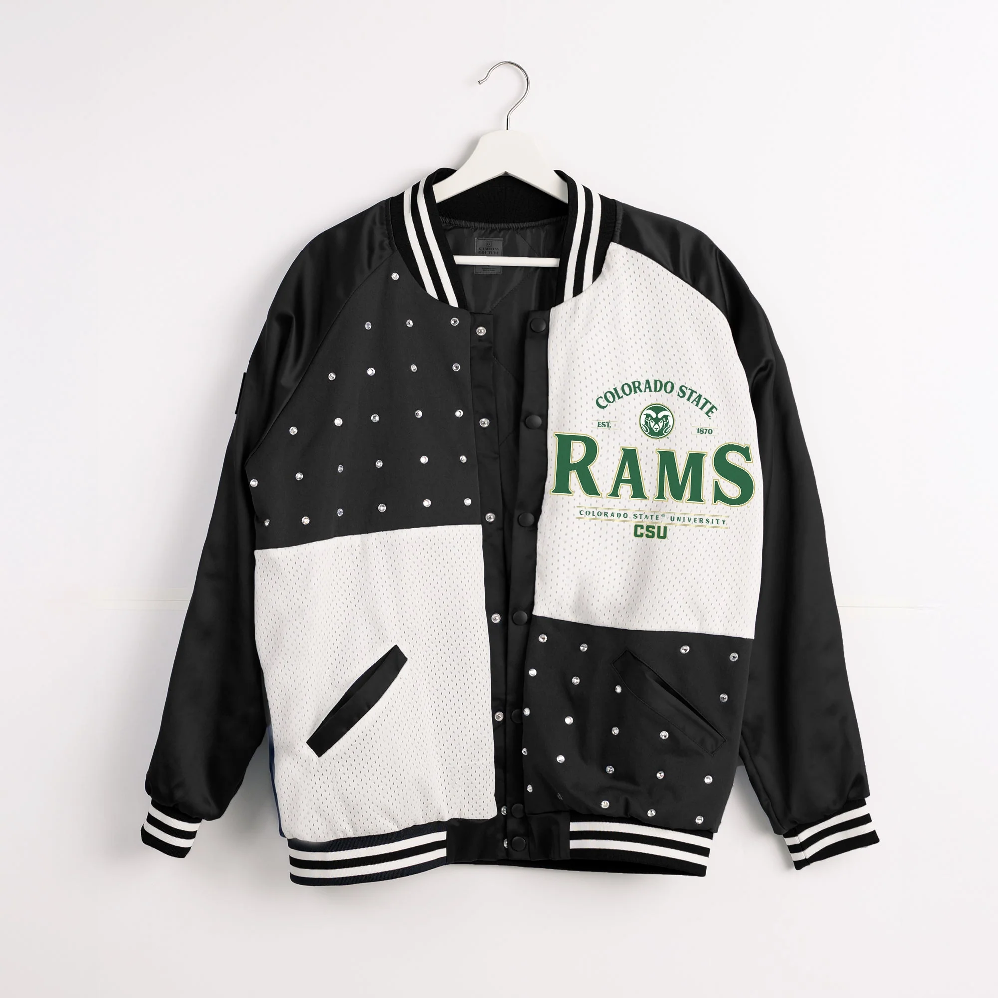 COLORADO STATE RAMS INNER DRIVE THROWBACK VARSITY BOMBER JACKET - Image 8
