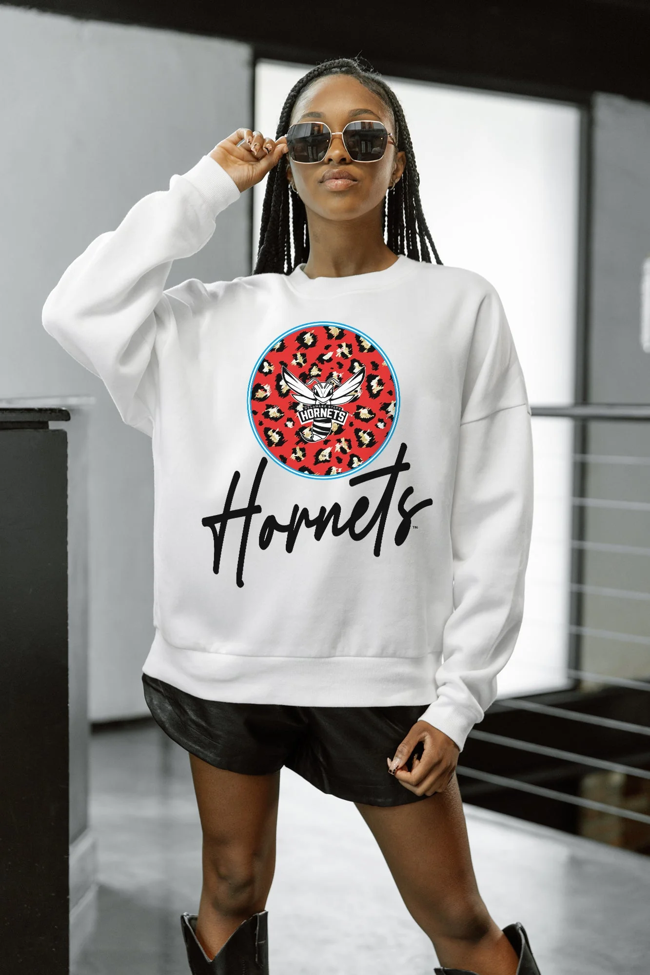DELAWARE STATE HORNETS WILD BREAKTHROUGH PREMIUM FLEECE CREWNECK PULLOVER - Image 4