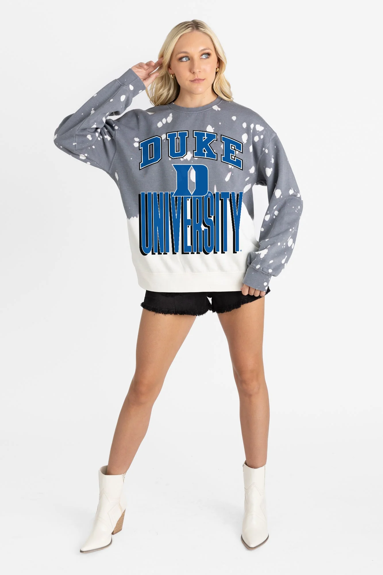 DUKE BLUE DEVILS ARCH RIVALS LONG-SLEEVE FRENCH TERRY PULLOVER - Image 4
