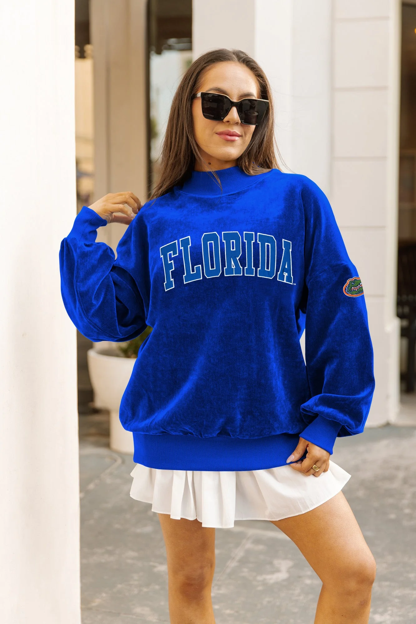 FLORIDA GATORS MAKE A MOVE MOCK NECK CHENILLE PULLOVER - Image 3