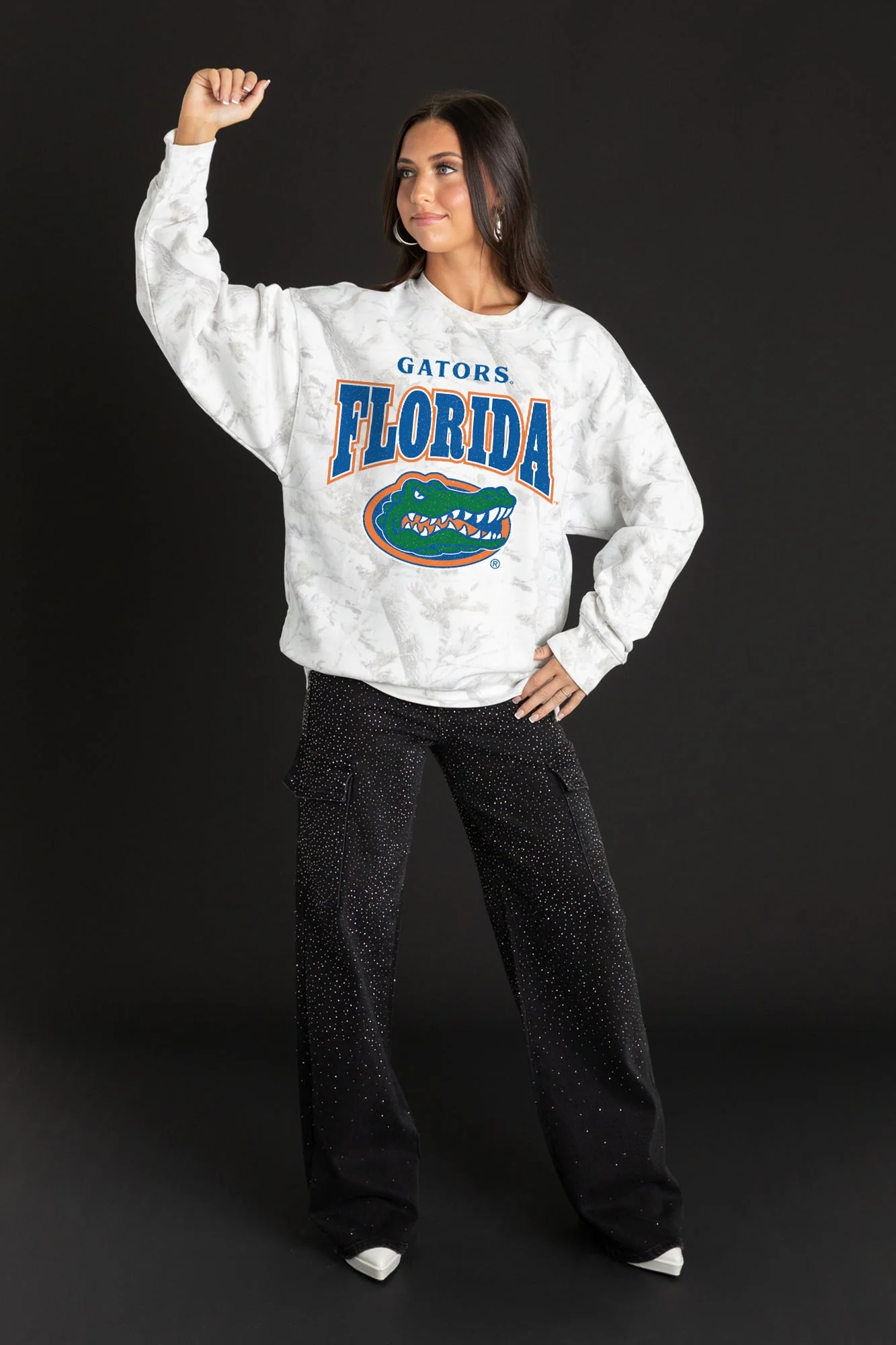 FLORIDA GATORS RALLY READY PREMIUM DROP SHOULDER CAMO PULLOVER - Image 3