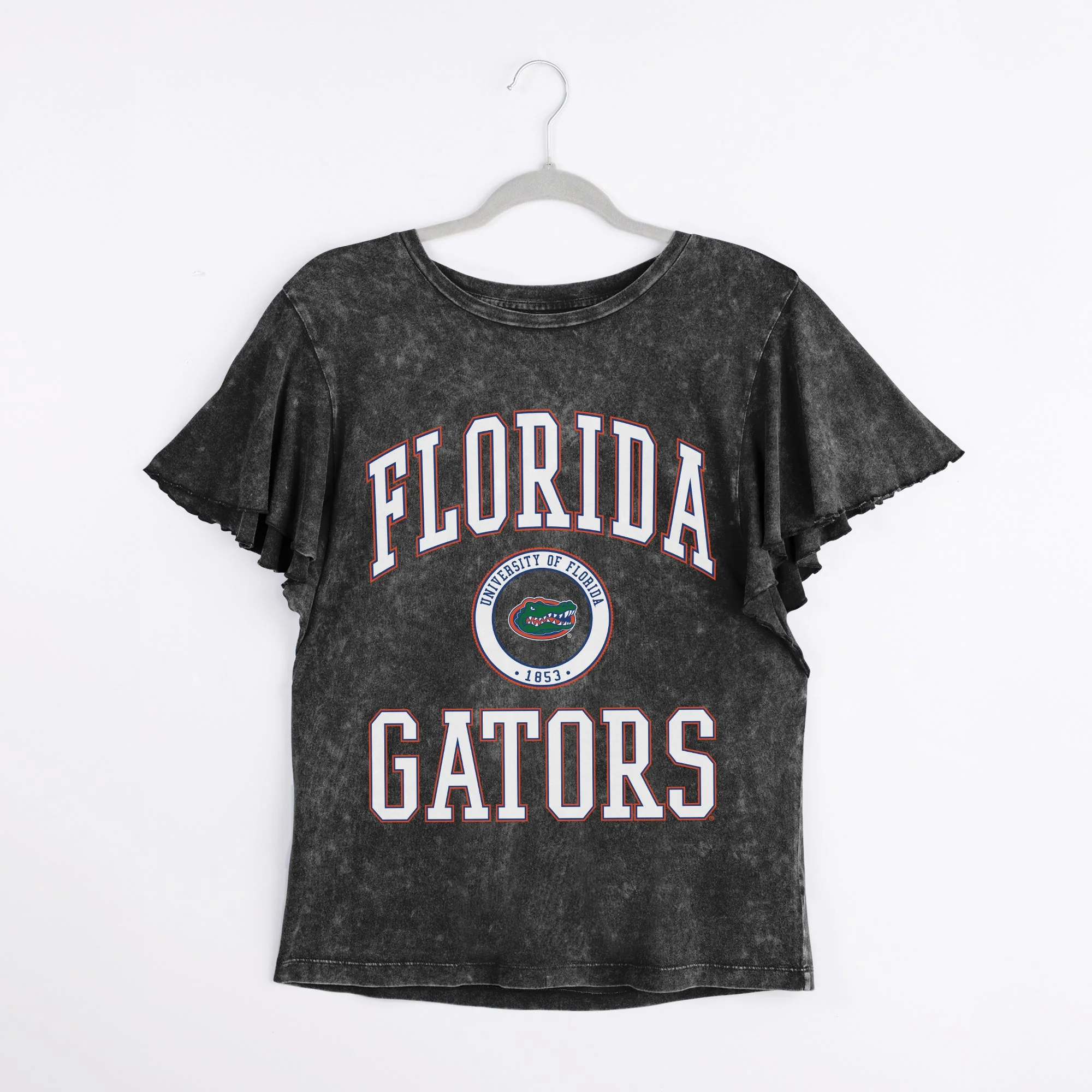FLORIDA GATORS VICTORY MODE FLUTTER SLEEVE TEE IN BLACK - Image 8