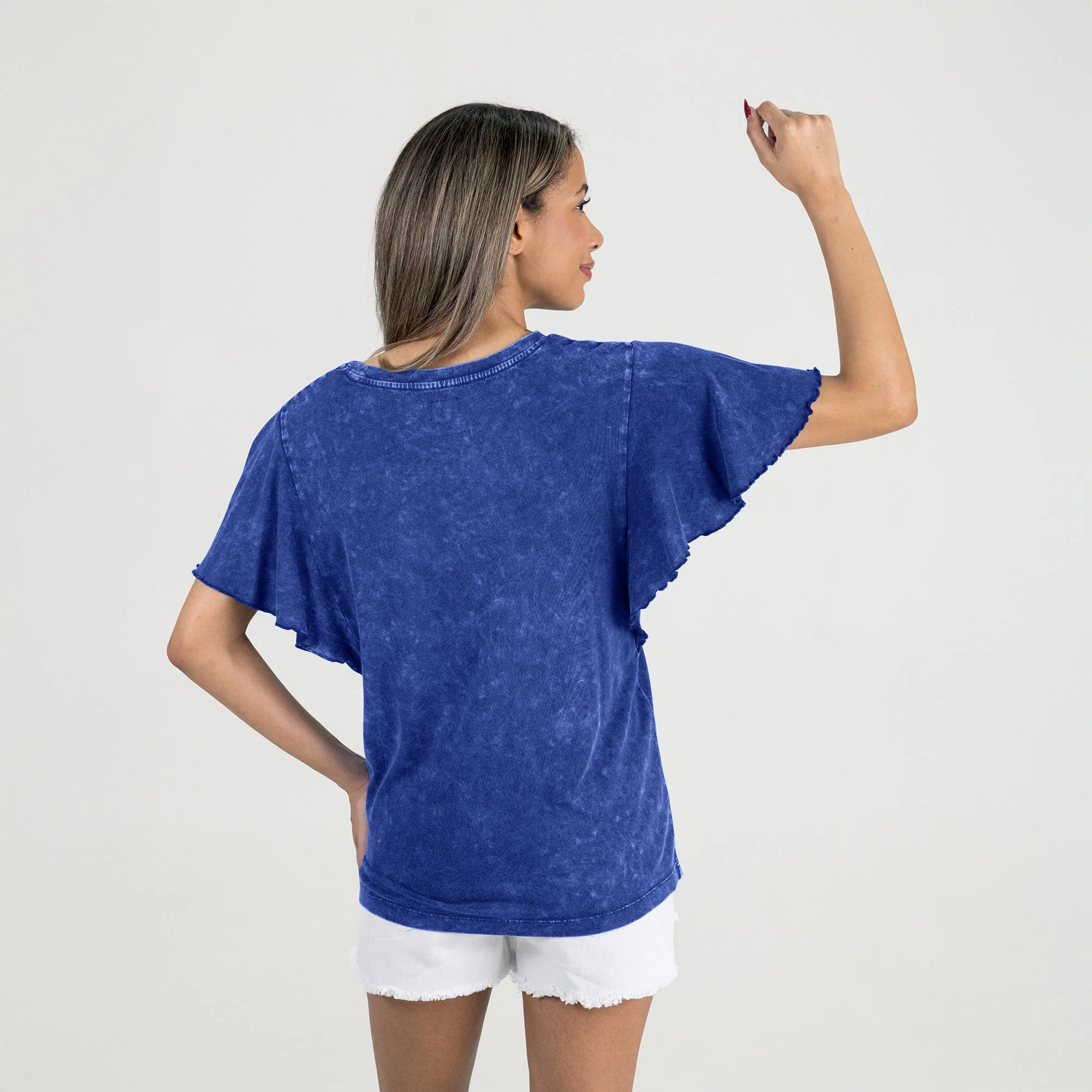 FLORIDA GATORS VICTORY MODE FLUTTER SLEEVE TEE IN ROYAL - Image 5