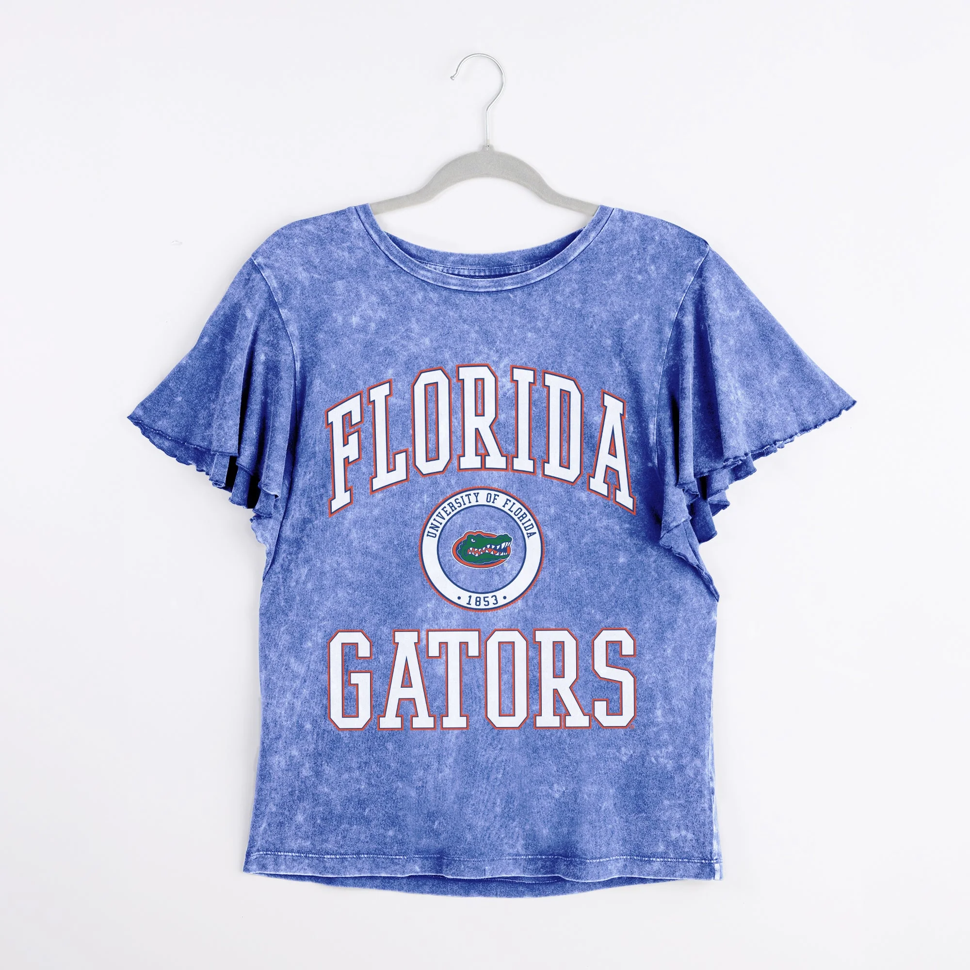FLORIDA GATORS VICTORY MODE FLUTTER SLEEVE TEE IN ROYAL - Image 6