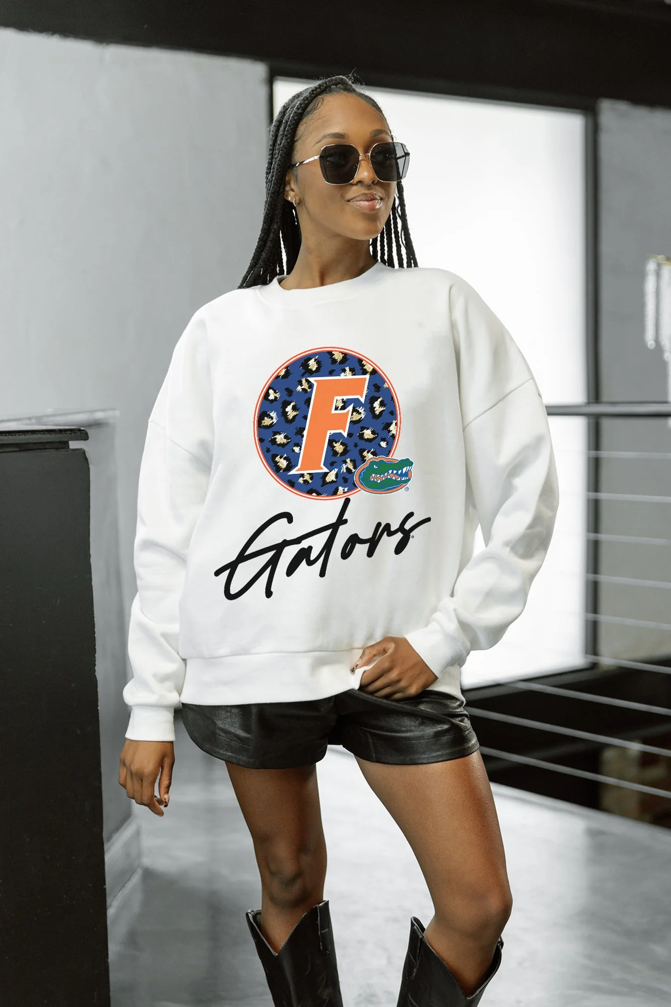 FLORIDA GATORS WILD BREAKTHROUGH PREMIUM FLEECE CREWNECK PULLOVER - Image 3