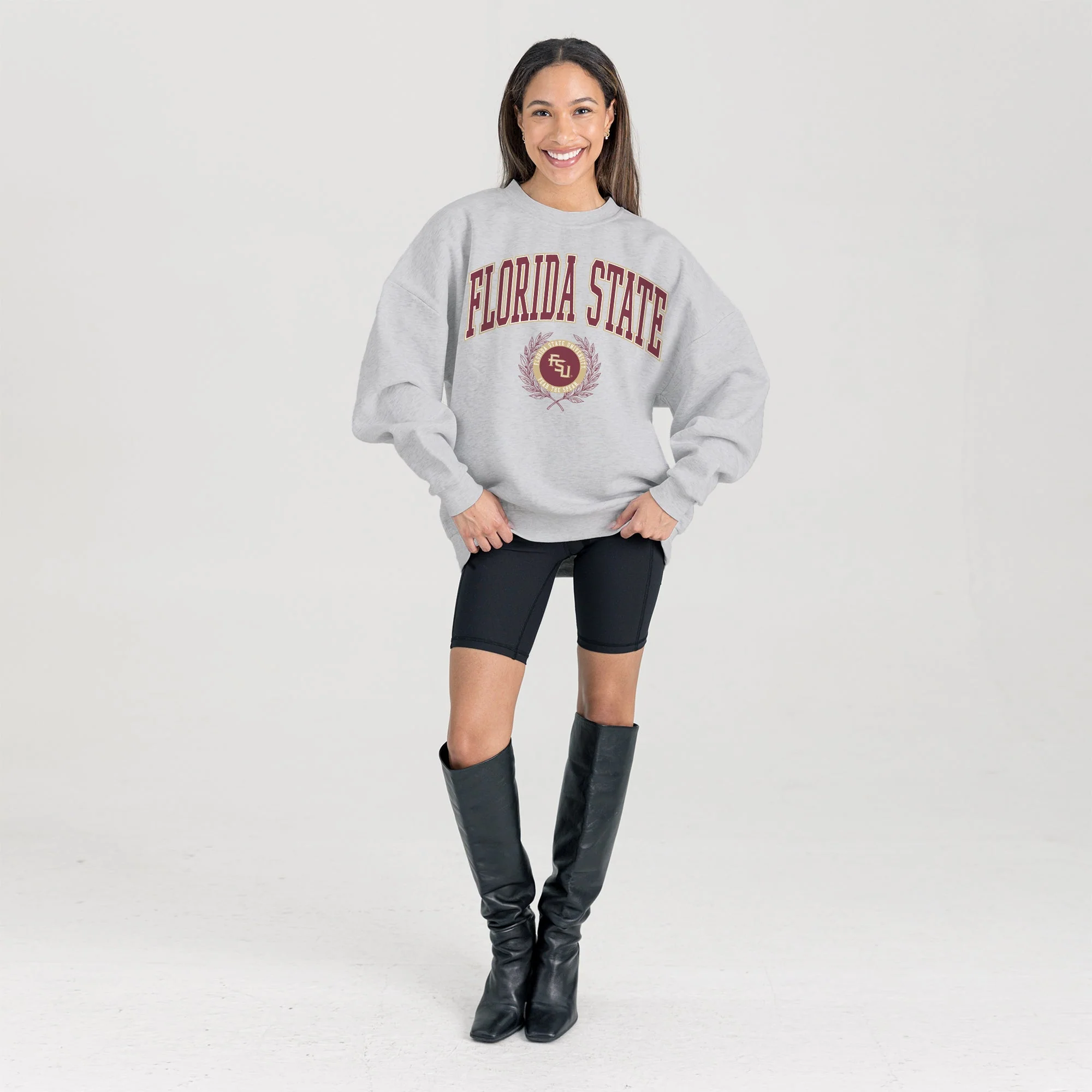 FLORIDA STATE SEMINOLES TRADITION REFINED PREMIUM FLEECE CREWNECK PULLOVER - Image 5