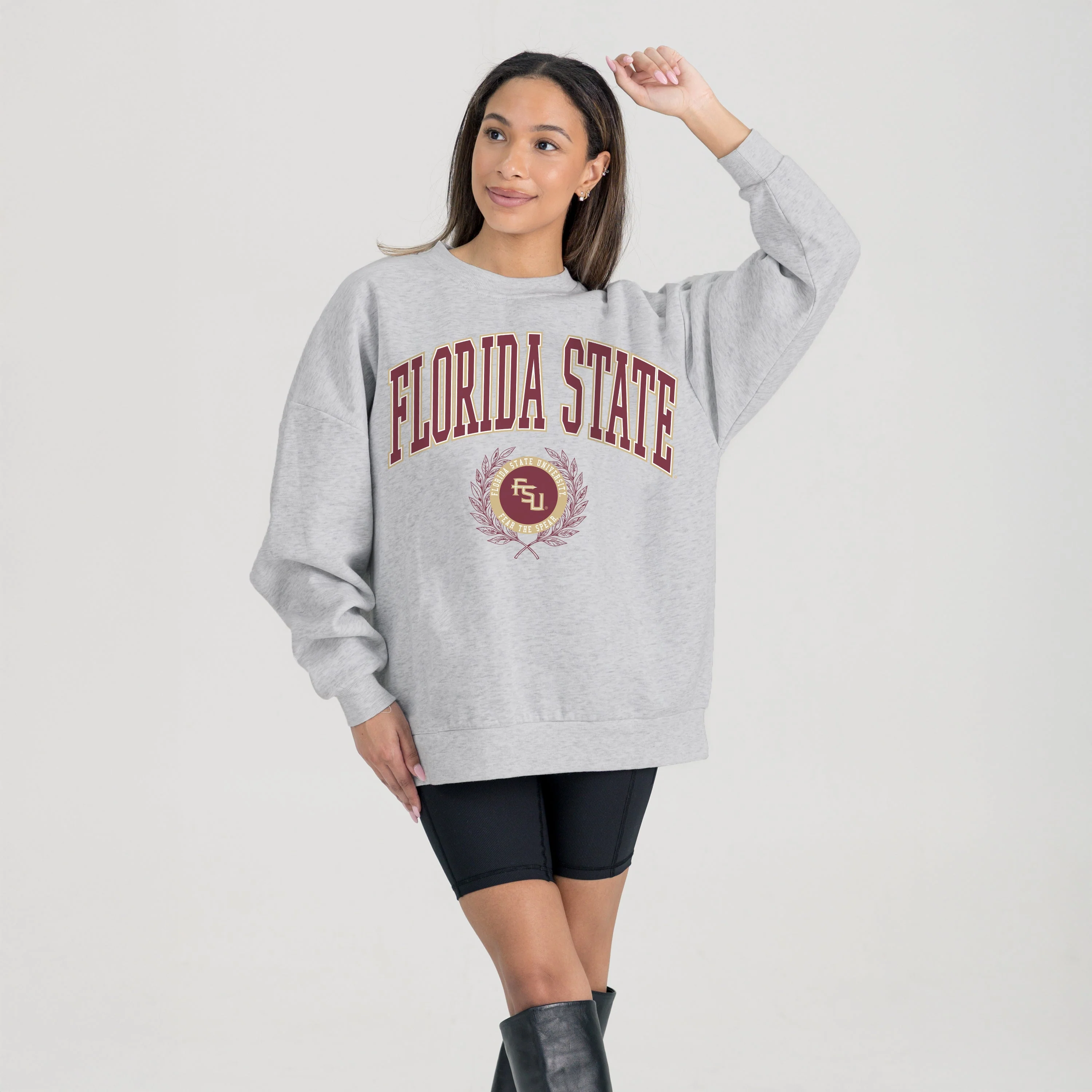 FLORIDA STATE SEMINOLES TRADITION REFINED PREMIUM FLEECE CREWNECK PULLOVER - Image 6