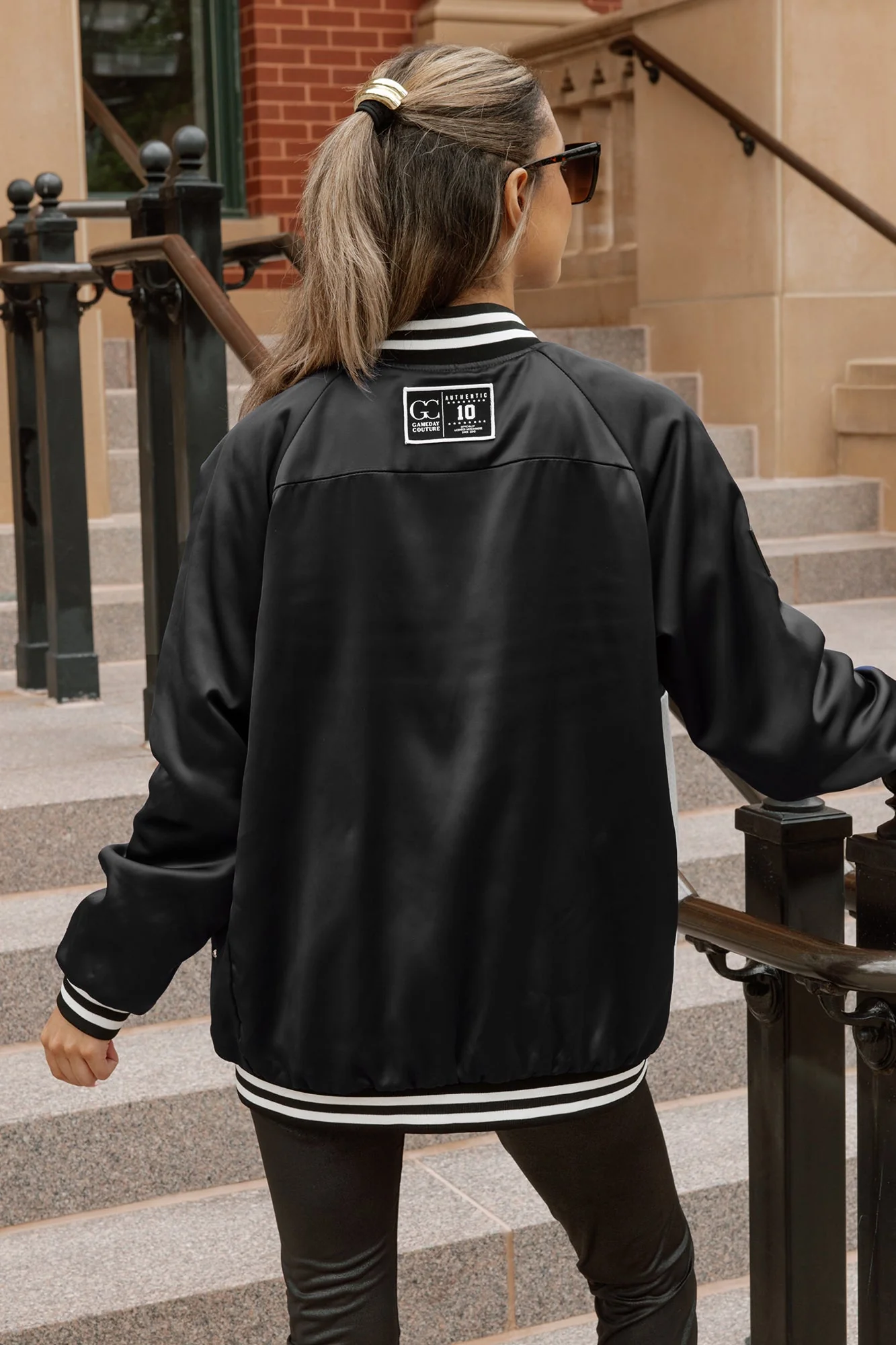 GEORGIA BULLDOGS REFINED RIVALRY THROWBACK VARSITY BOMBER JACKET - Image 2
