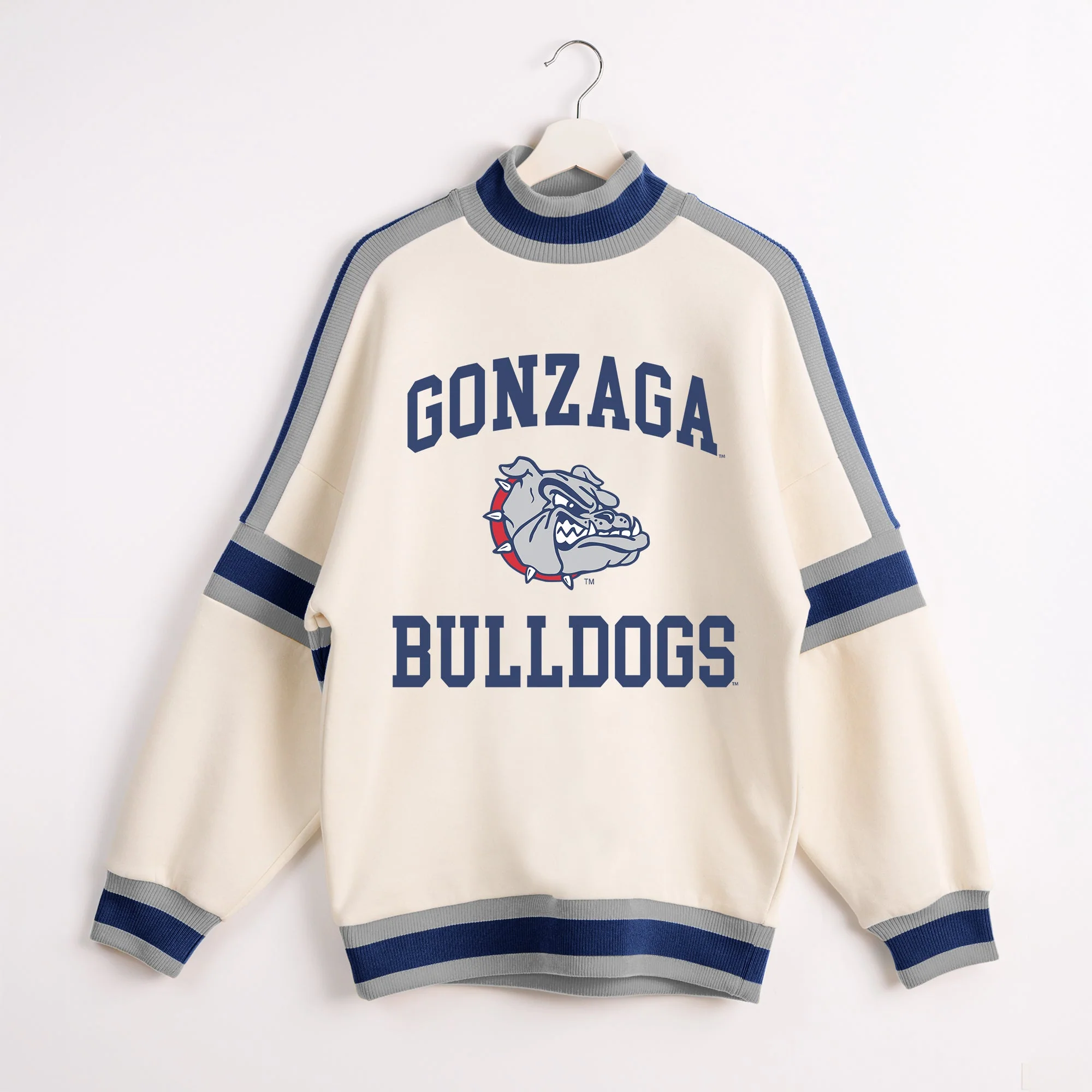 GONZAGA BULLDOGS VIVID MOTION COLORBLOCK TURTLENECK PULLOVER - Image 8