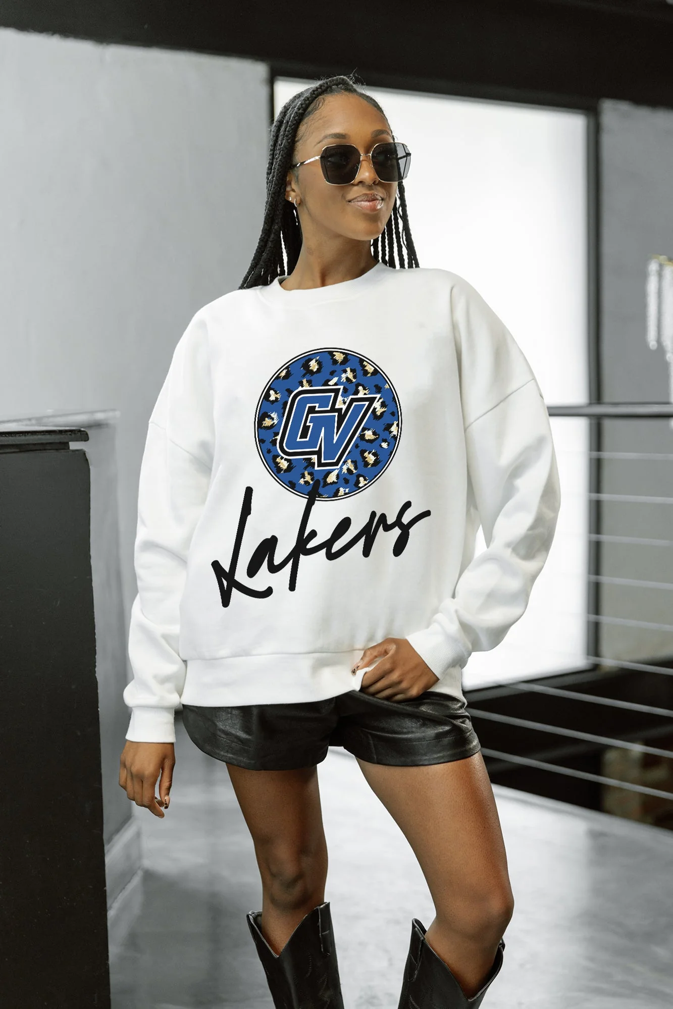 GRAND VALLEY LAKERS WILD BREAKTHROUGH PREMIUM FLEECE CREWNECK PULLOVER - Image 3