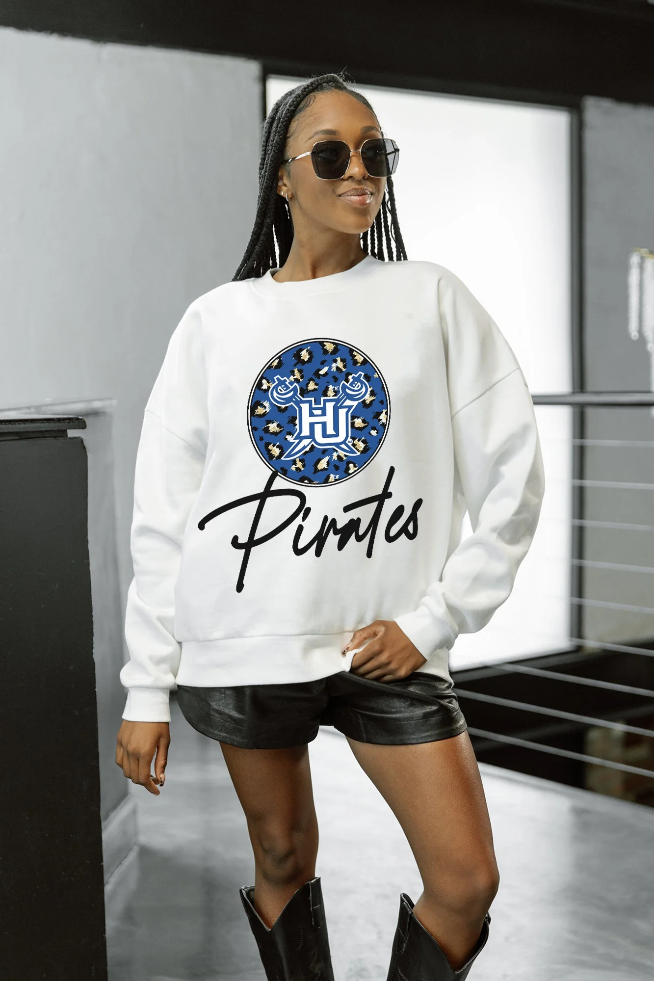 HAMPTON PIRATES WILD BREAKTHROUGH PREMIUM FLEECE CREWNECK PULLOVER - Image 3