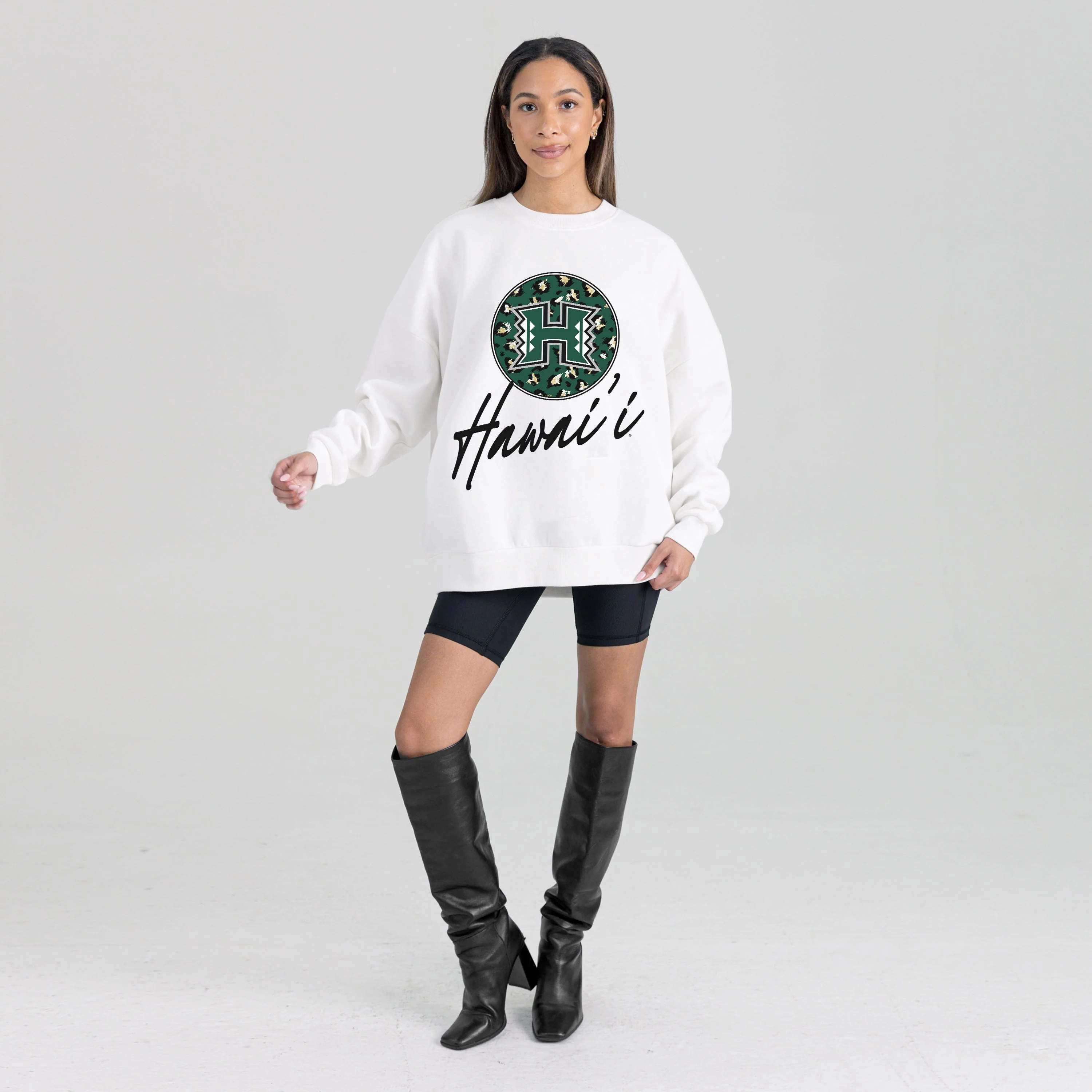 HAWAII RAINBOW WARRIORS WILD BREAKTHROUGH PREMIUM FLEECE CREWNECK PULLOVER - Image 6
