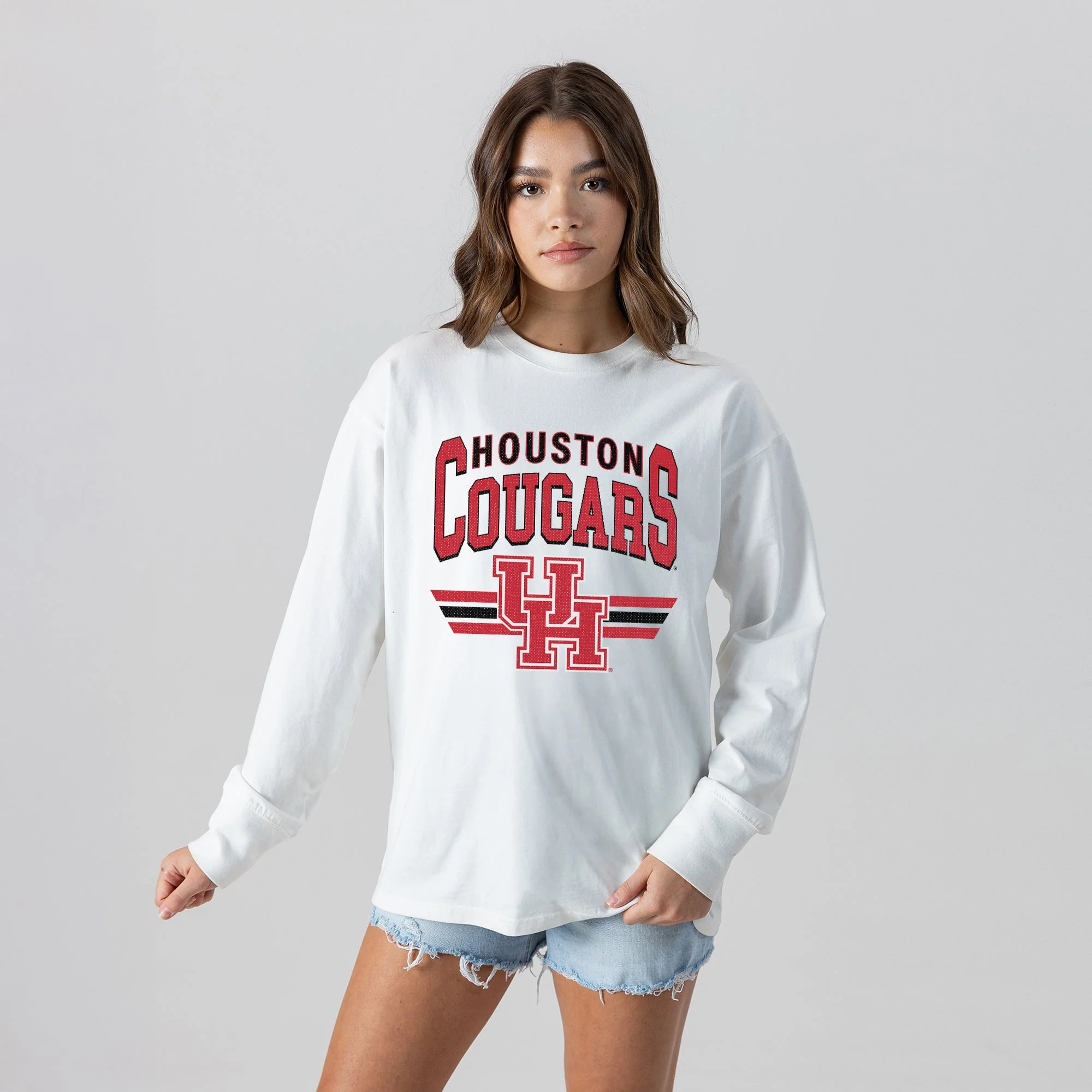 HOUSTON COUGARS SWIFT STRIKE ESSENTIAL RELAXED FIT LONG SLEEVE TEE - Image 4
