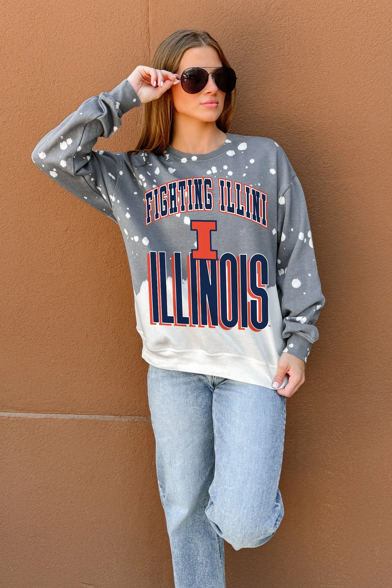 ILLINOIS FIGHTING ILLINI ARCH RIVALS LONG-SLEEVE FRENCH TERRY PULLOVER - Image 2